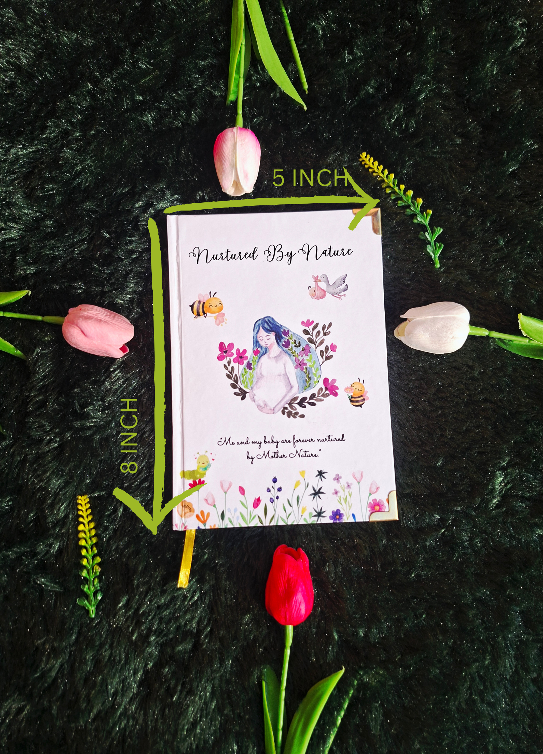 Nurtured by Nature- Diary (A5 Size) + Affirmation & Meditation Cards