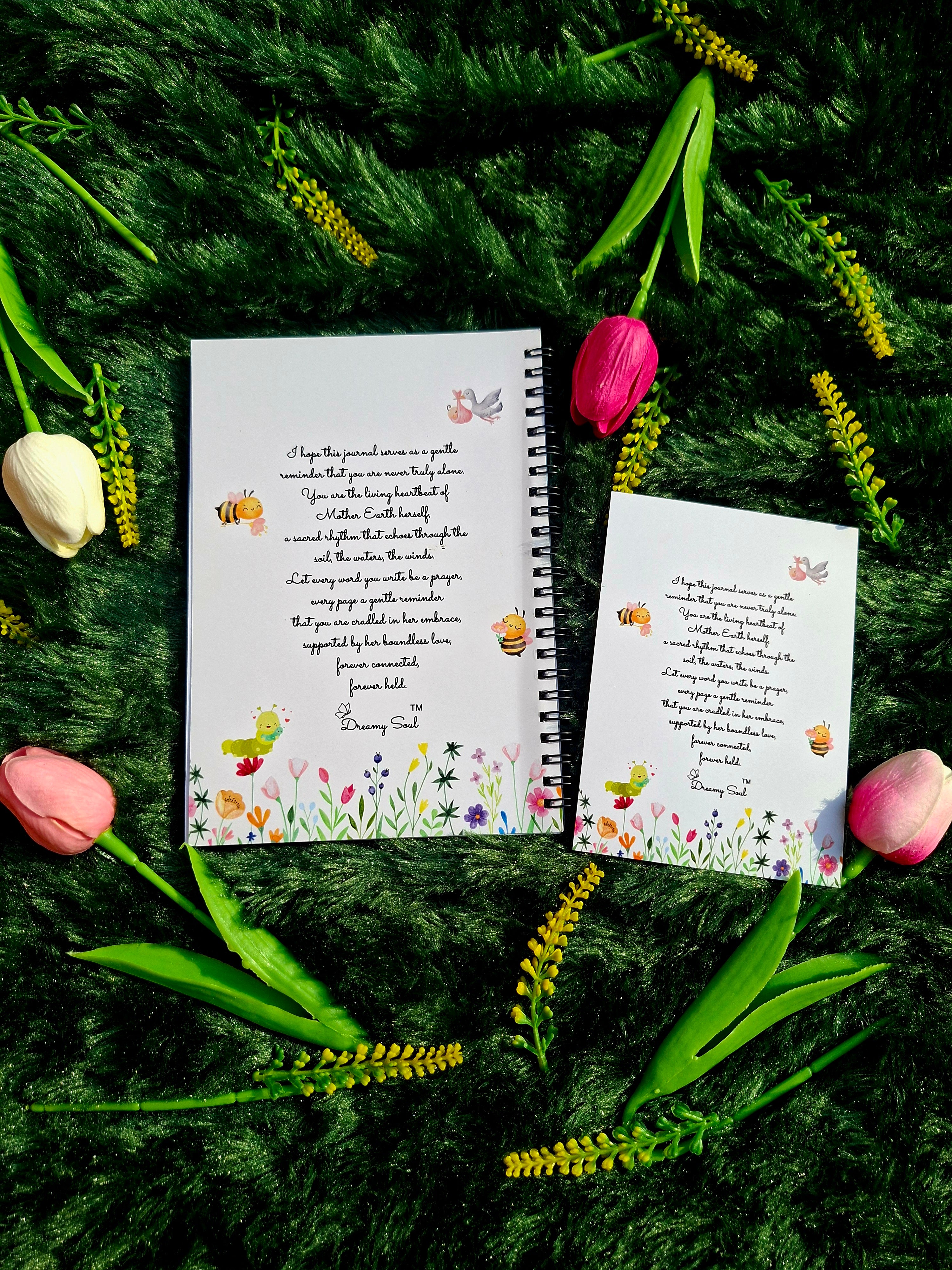 Nurtured by Nature- Spiral Notebook + Affirmation & Meditation Cards