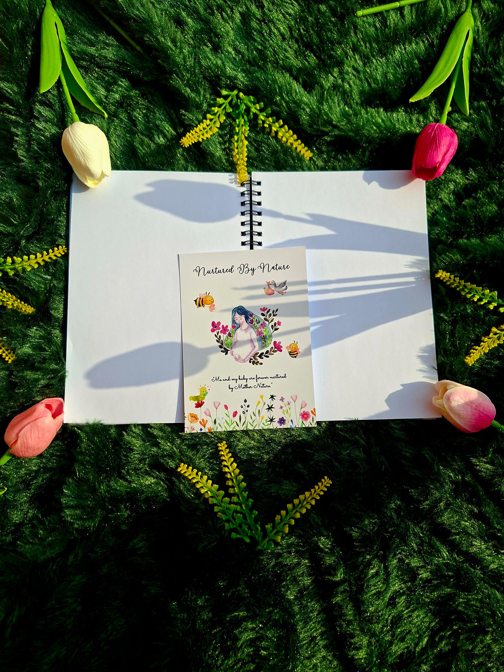 Nurtured by Nature- Spiral Notebook + Affirmation & Meditation Cards