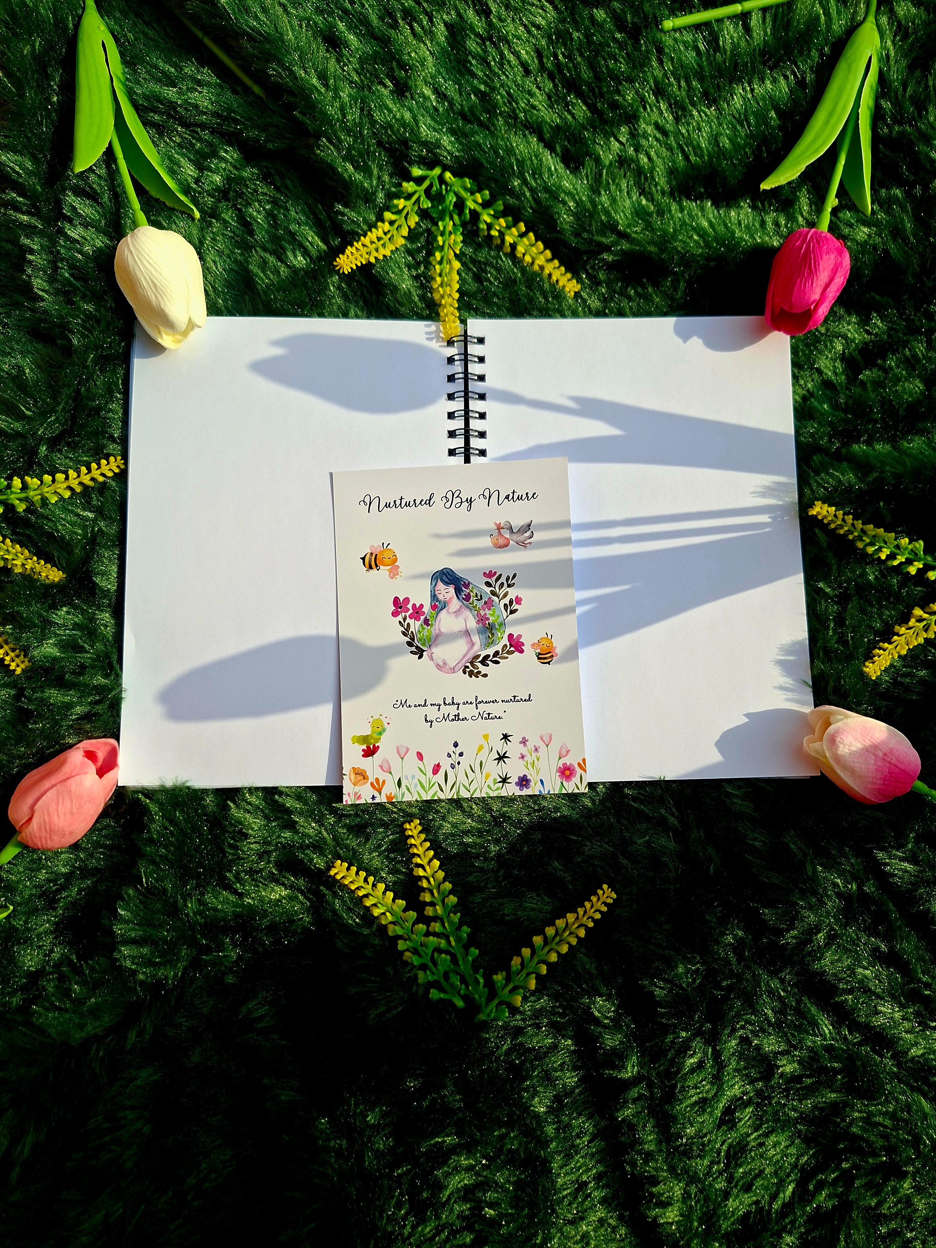 Nurtured by Nature- Spiral Notebook + Affirmation & Meditation Cards