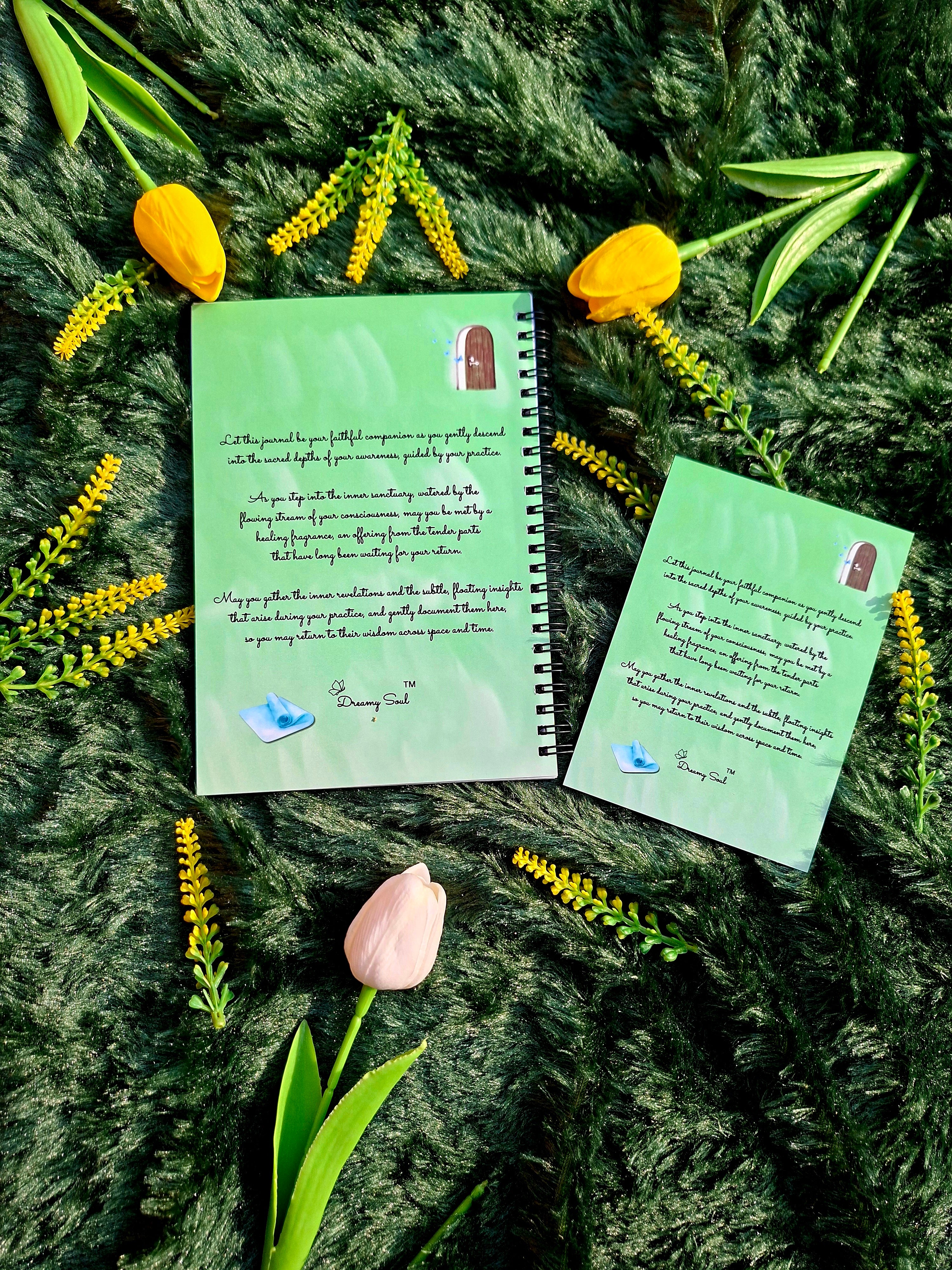 Inner Journey With Yoga- Spiral Notebook + Affirmation & Meditation Cards