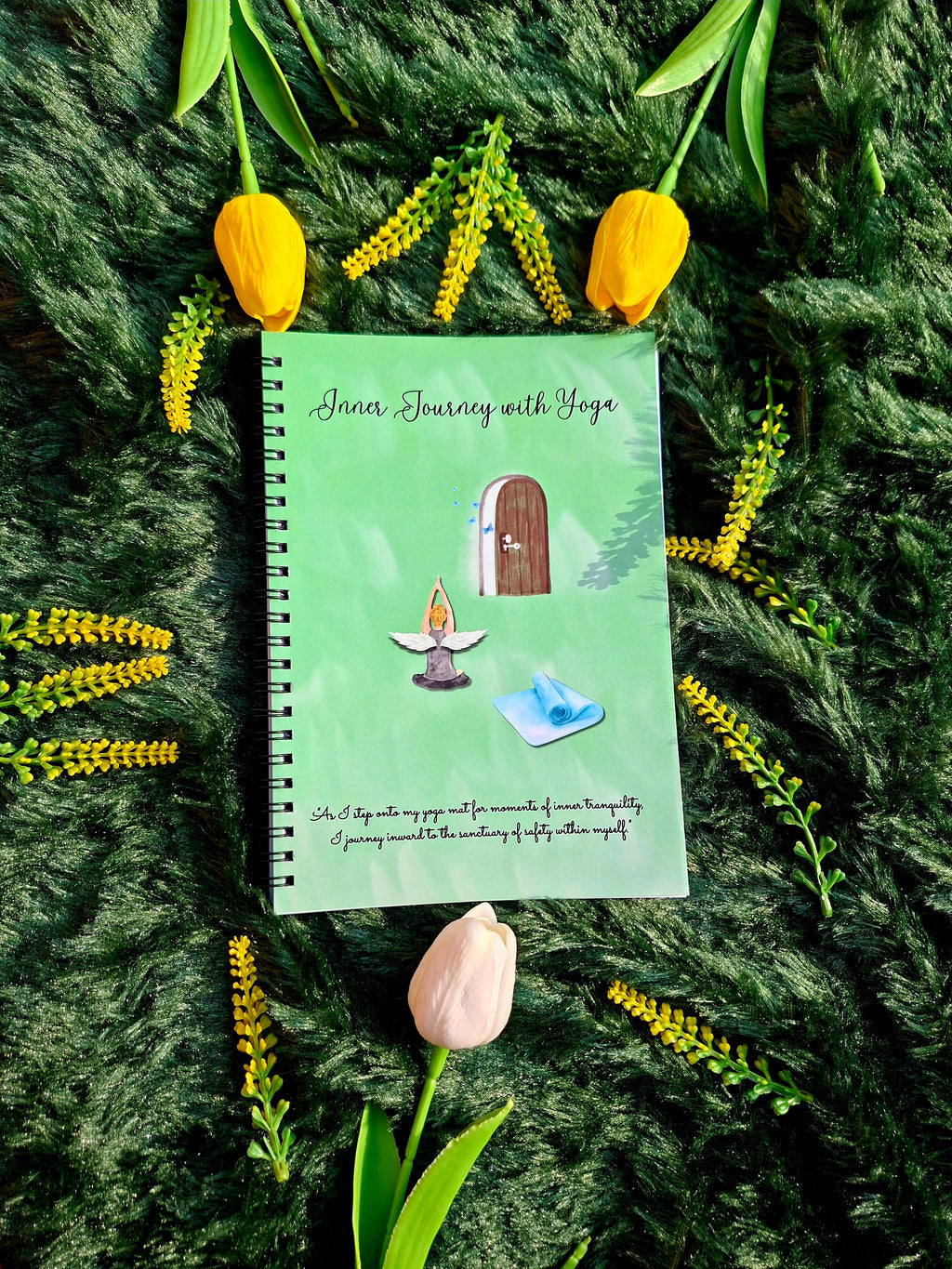 Inner Journey With Yoga- Spiral Notebook + Affirmation & Meditation Cards