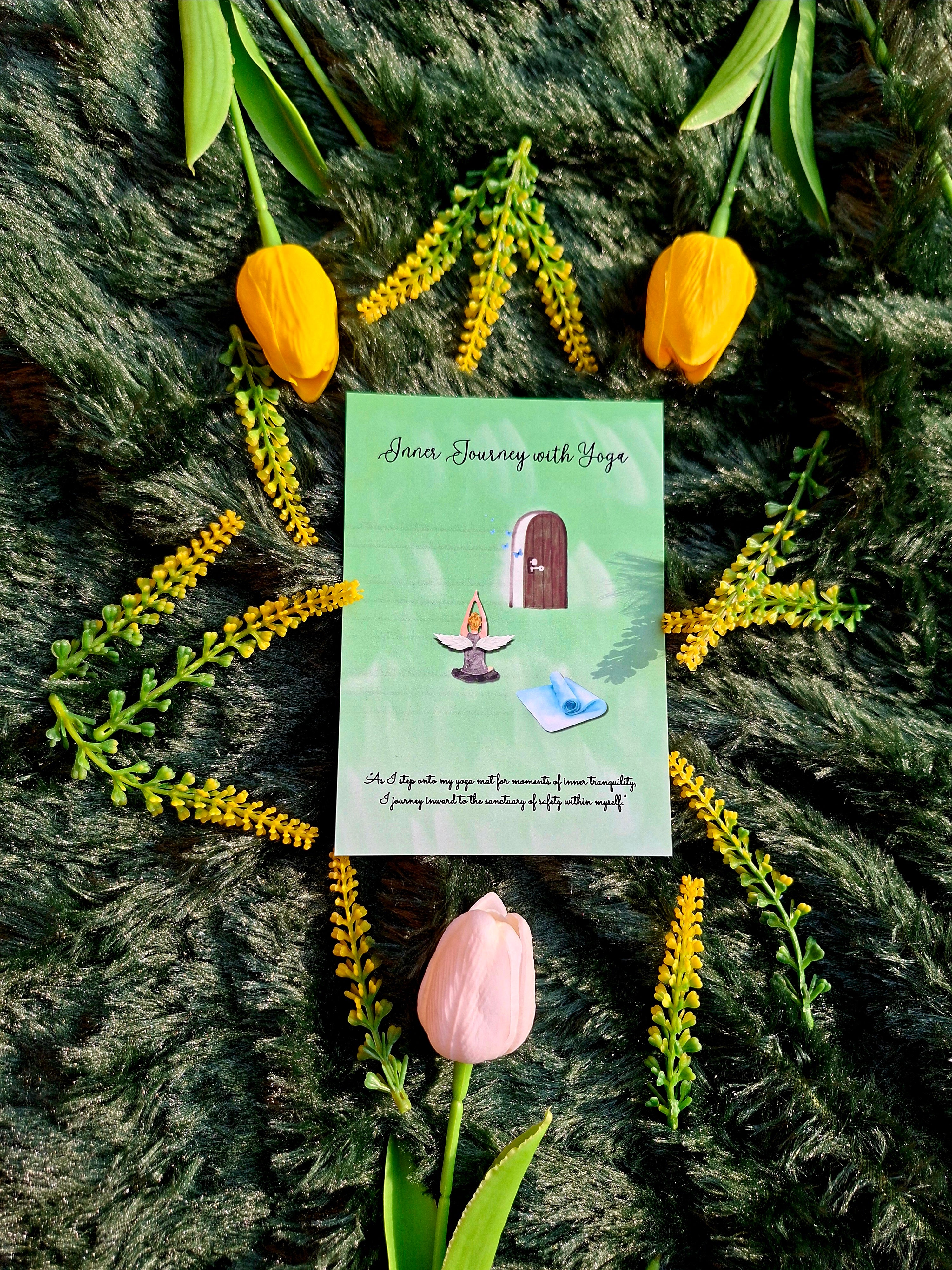 Inner Journey With Yoga- Spiral Notebook + Affirmation & Meditation Cards