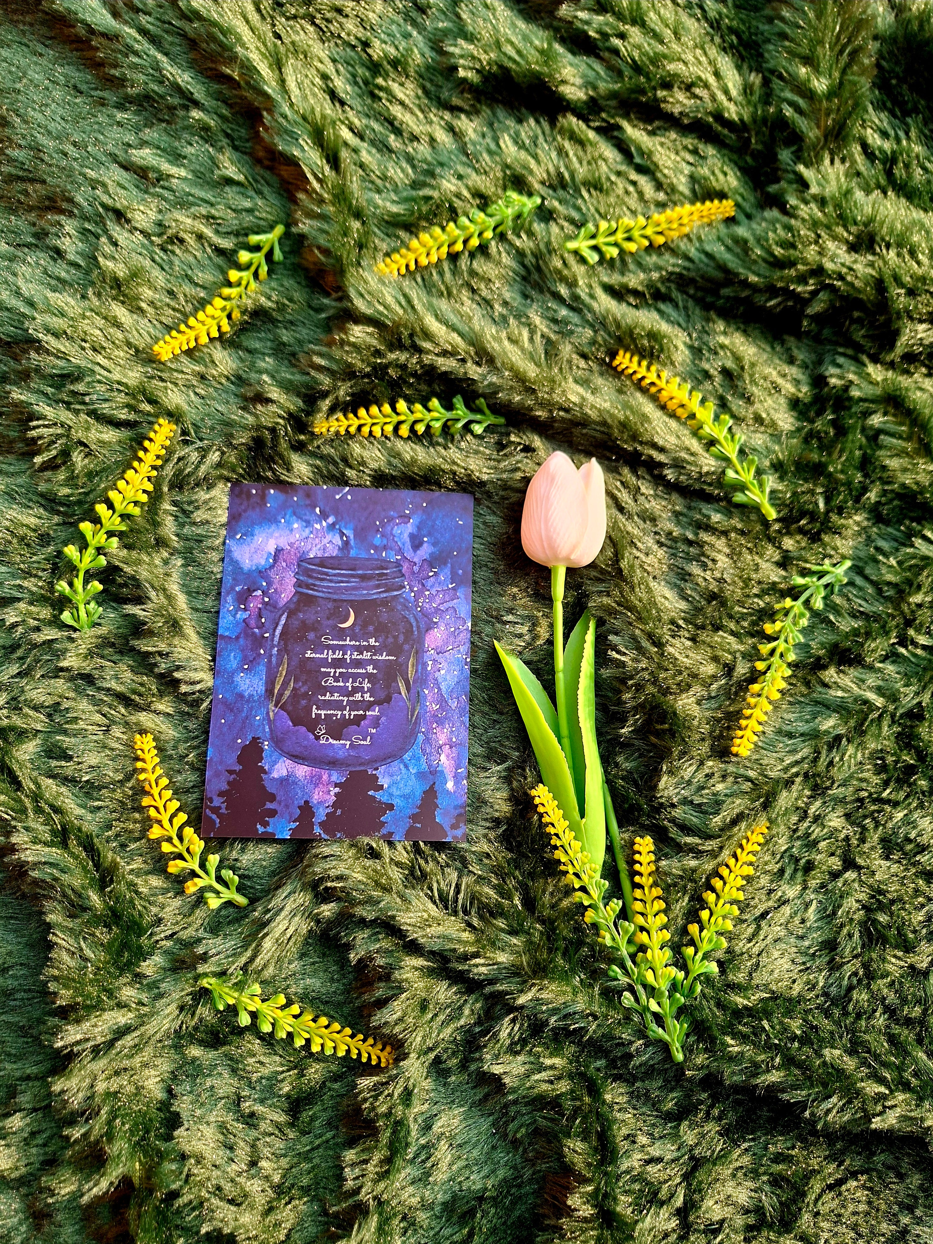 Midnight Library of soul’s blueprint - Spiral Notebook + Affirmation & Meditation Cards