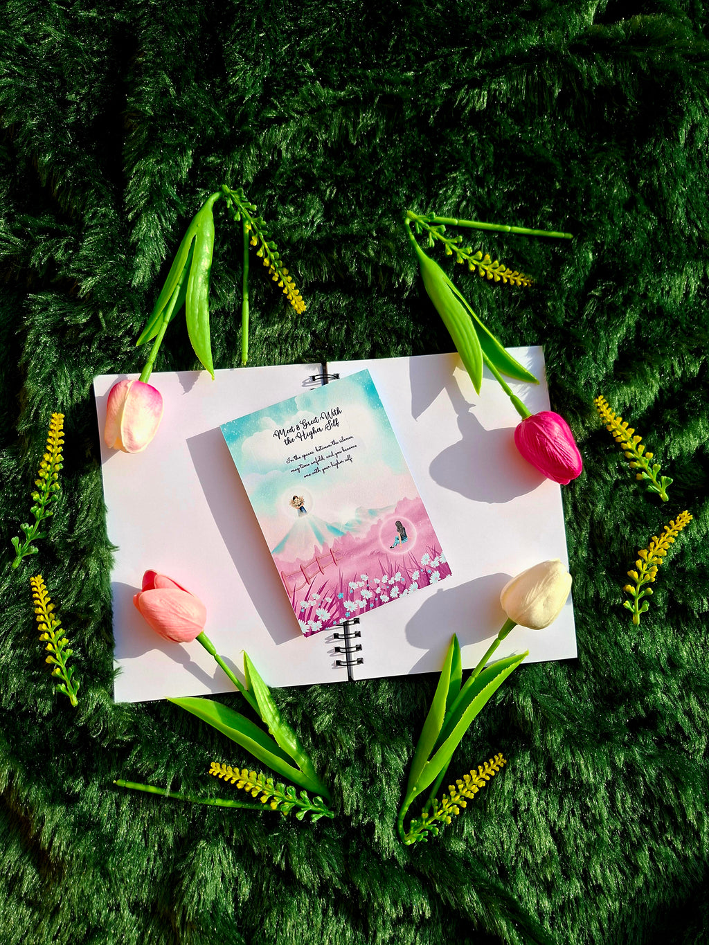 Meet and Greet With Higher Self - Spiral Notebook + Affirmation & Meditation Cards