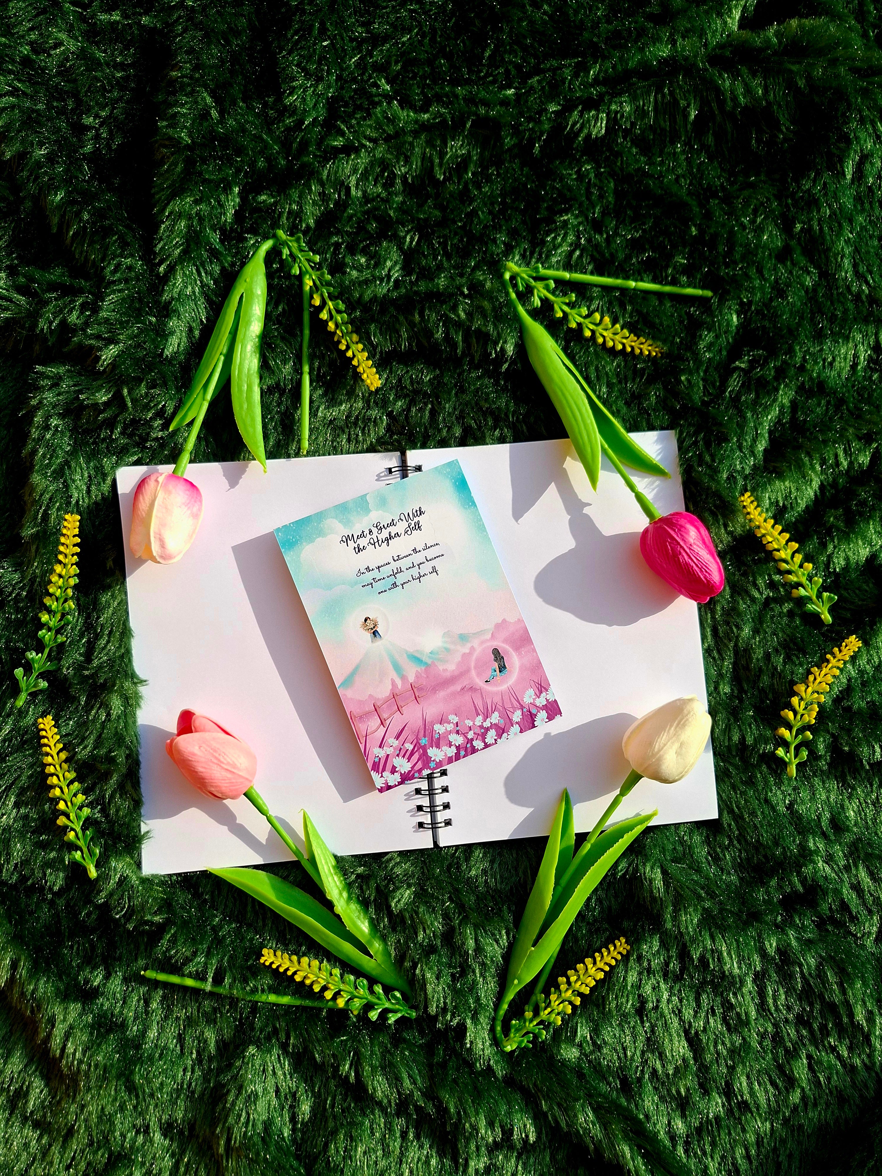 Meet and Greet With Higher Self - Spiral Notebook + Affirmation & Meditation Cards
