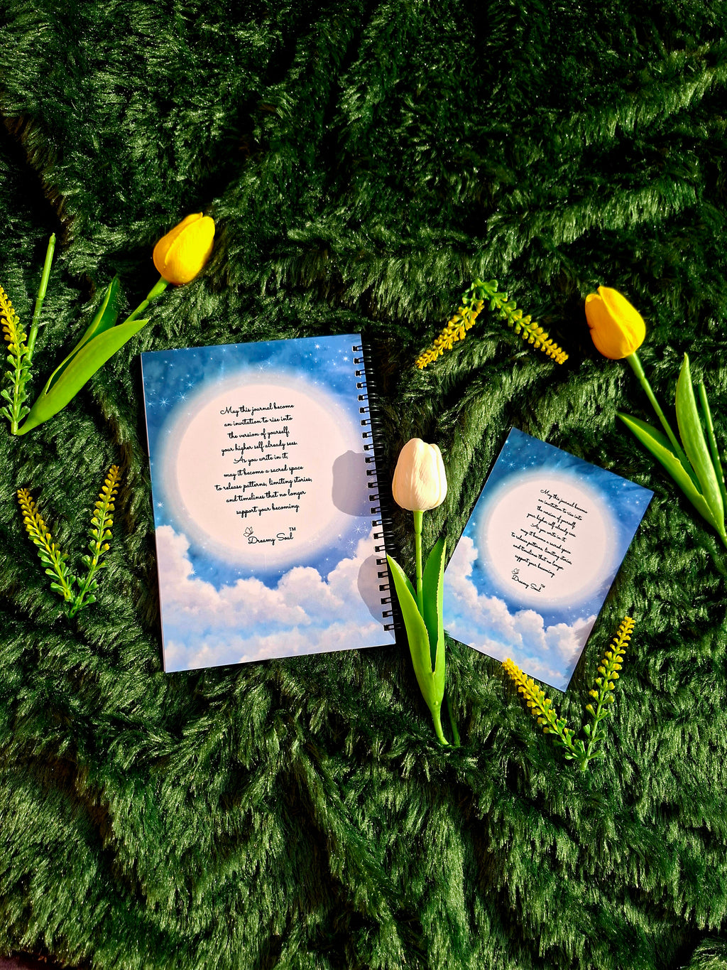 Stepping into an Elevated Timeline - Spiral Notebook + Affirmation & Meditation Cards