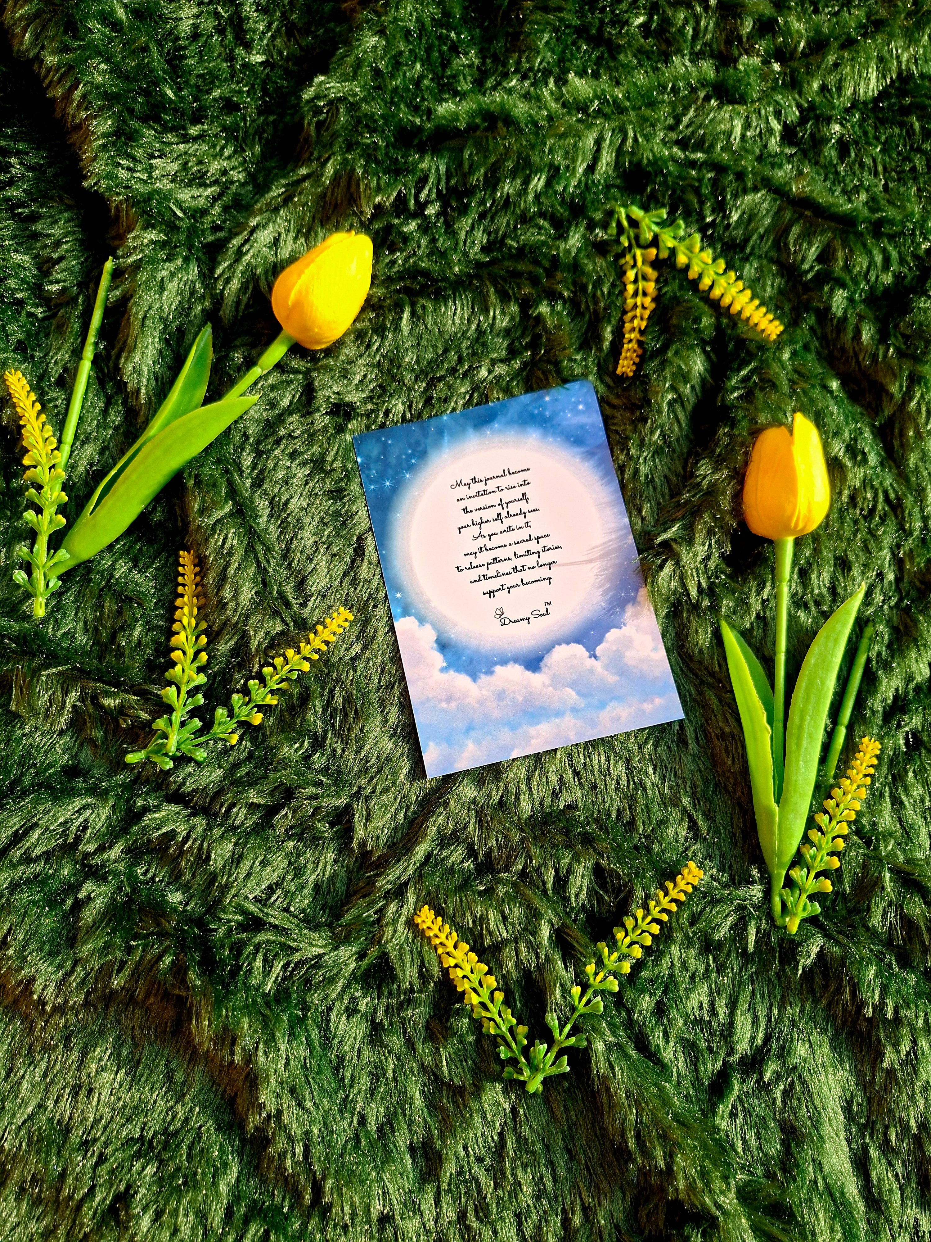 Stepping into an Elevated Timeline - Spiral Notebook + Affirmation & Meditation Cards
