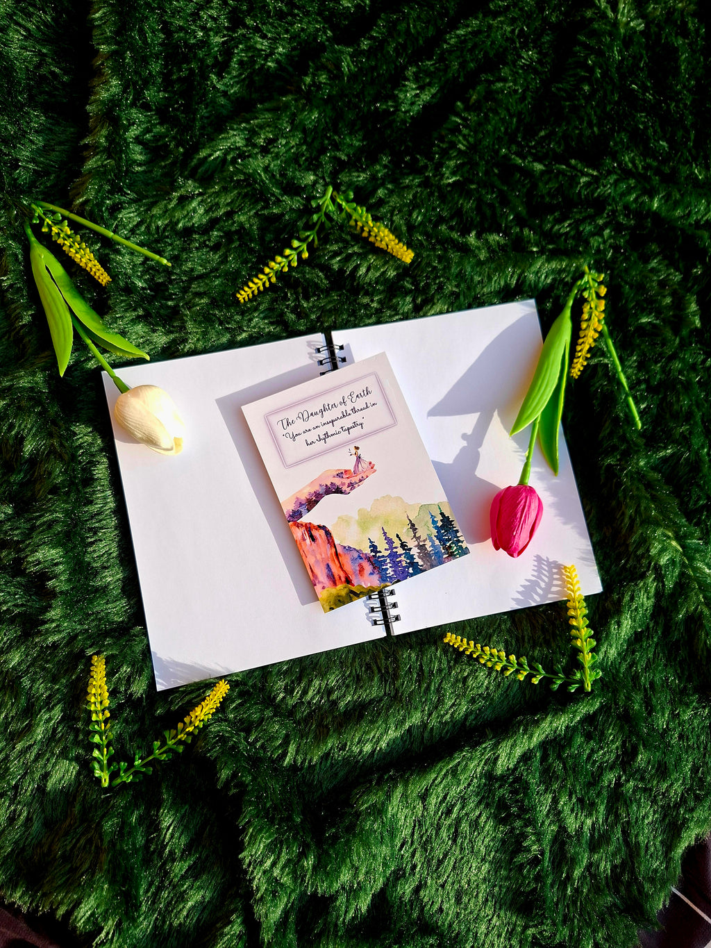 The Daughter of Earth - Spiral Notebook + Affirmation & Meditation Cards