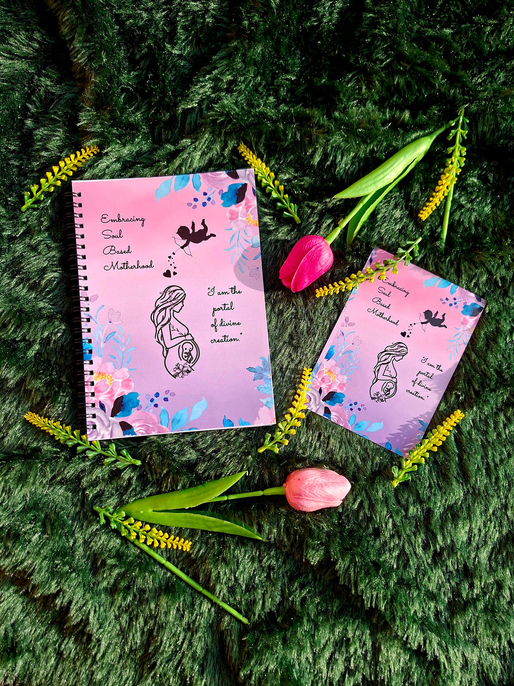 Soul Based Motherhood- Spiral Notebook + Affirmation & Meditation Cards