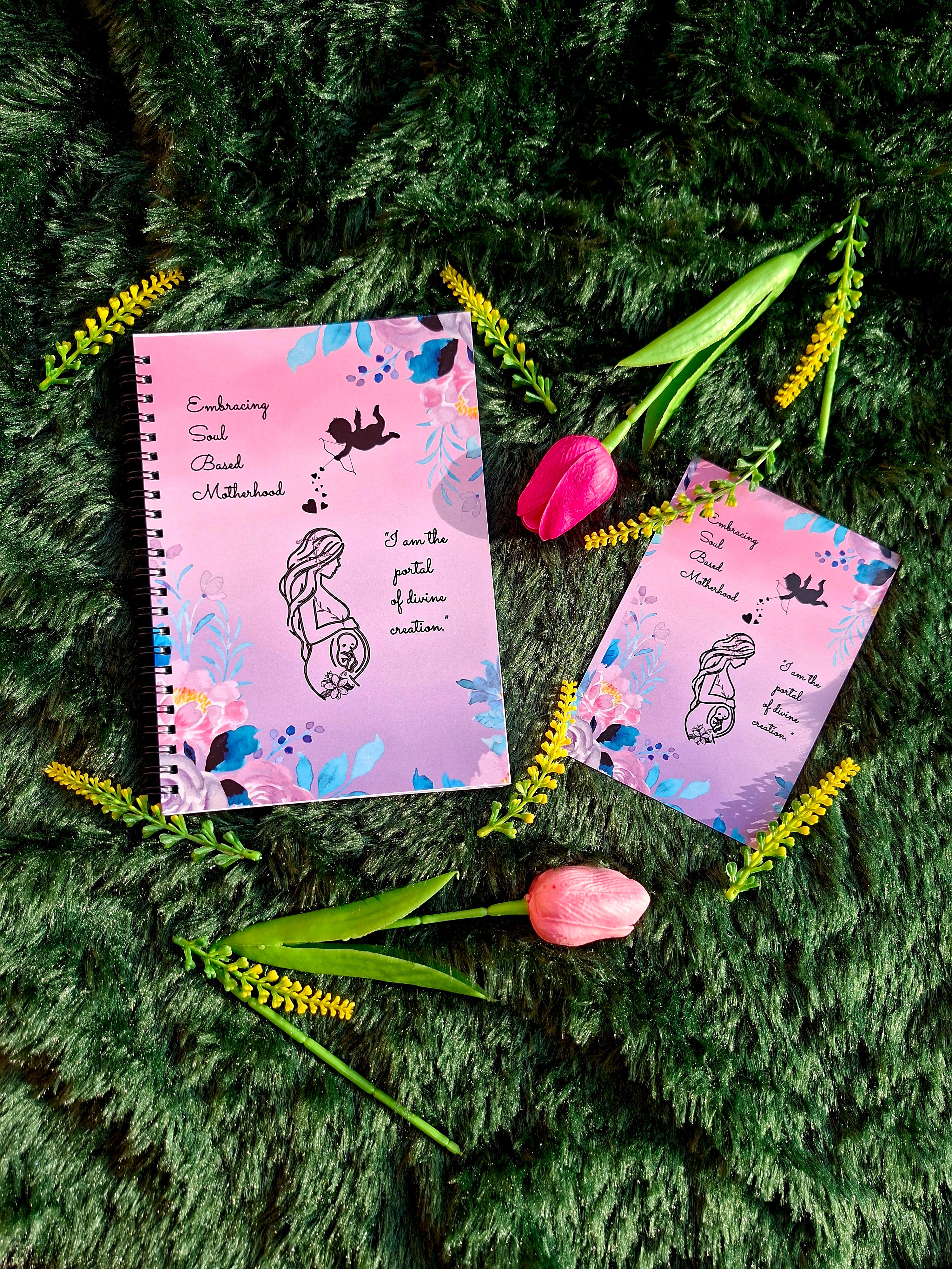 Soul Based Motherhood- Spiral Notebook + Affirmation & Meditation Cards
