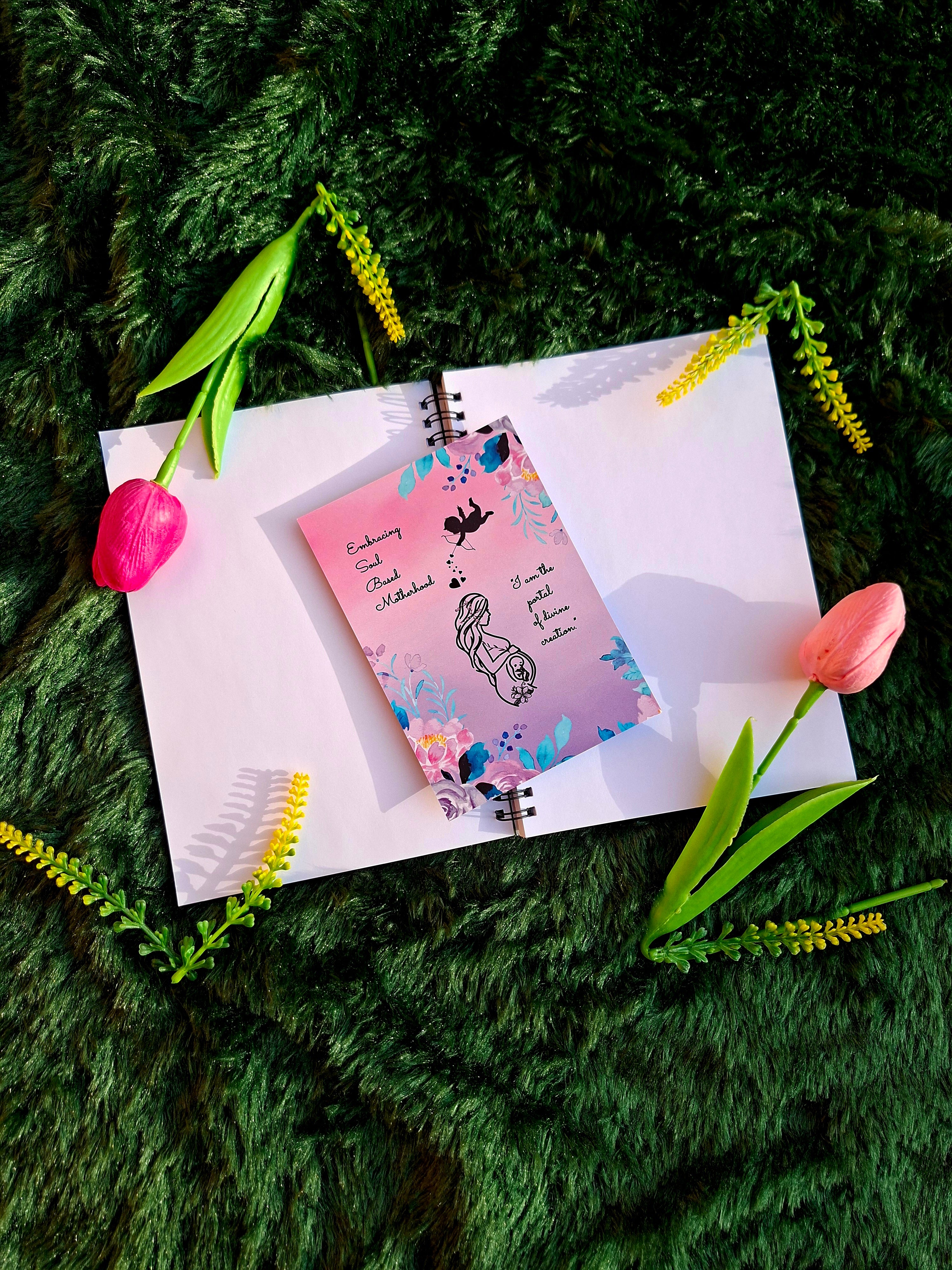 Soul Based Motherhood- Spiral Notebook + Affirmation & Meditation Cards
