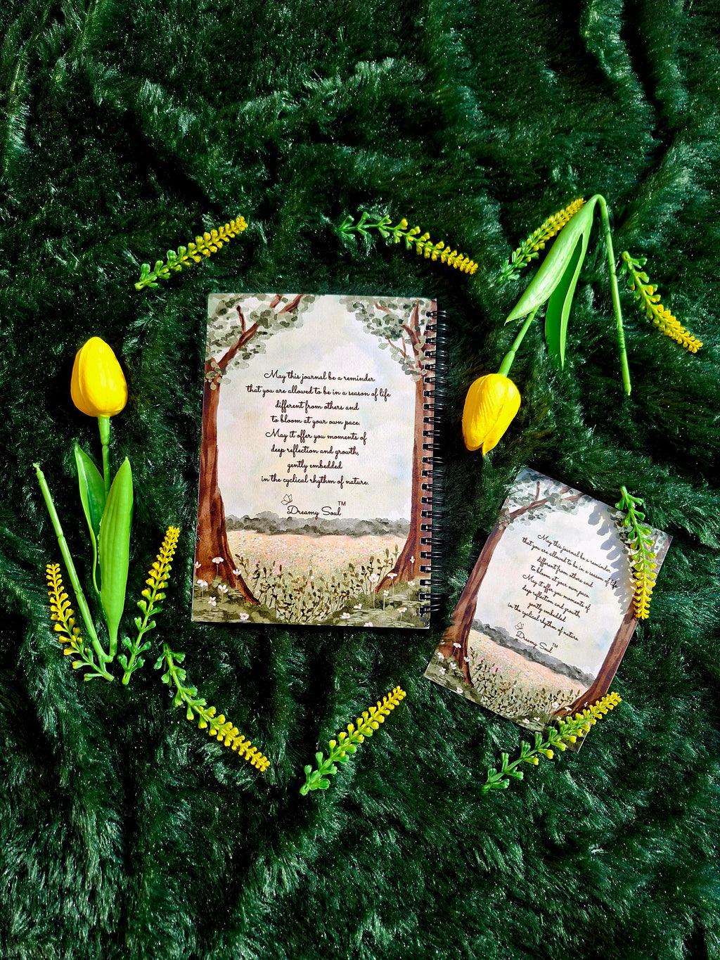 An Unhurried Life - Spiral Notebook + Affirmation & Meditation Cards