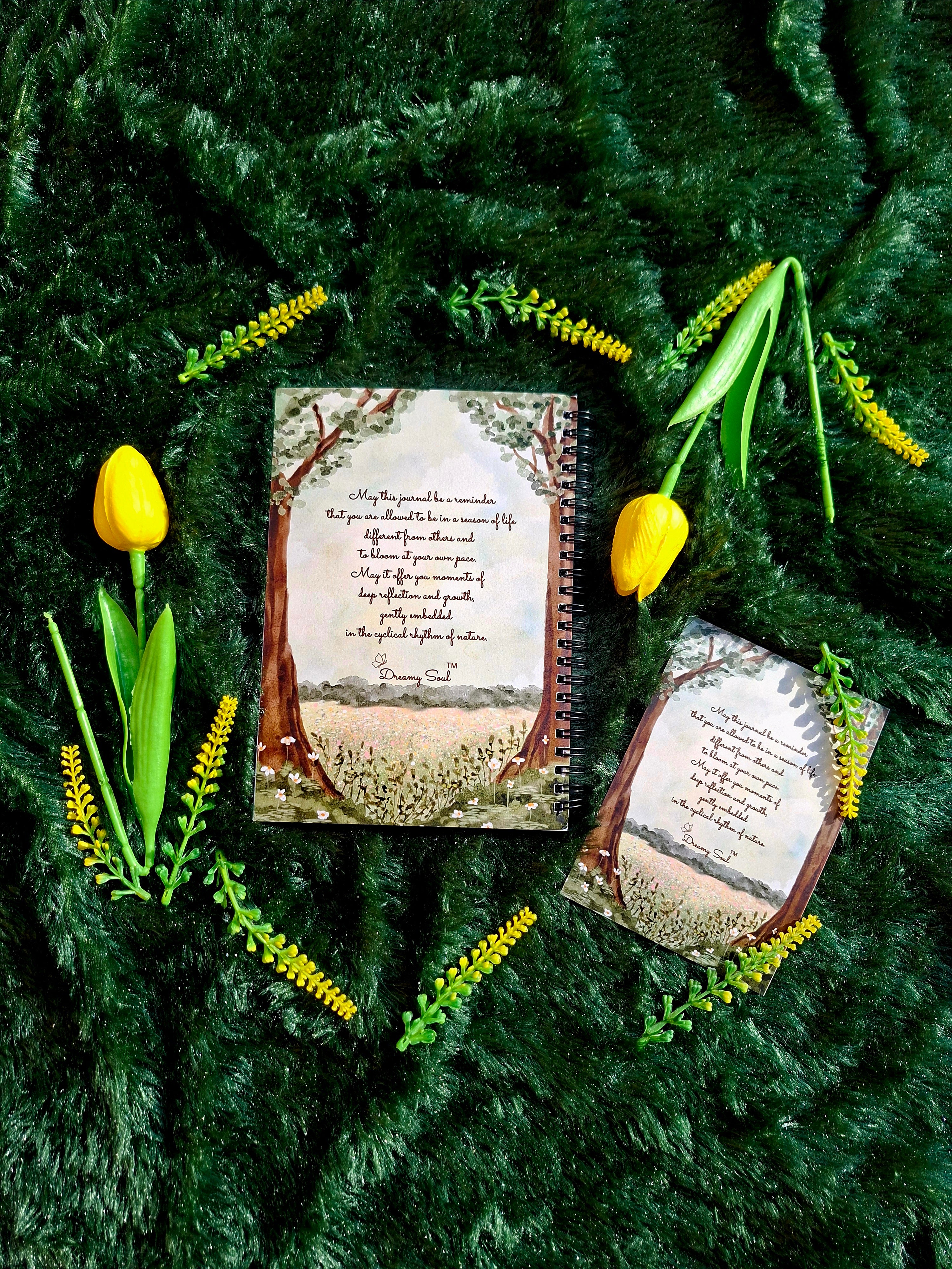 An Unhurried Life - Spiral Notebook + Affirmation & Meditation Cards