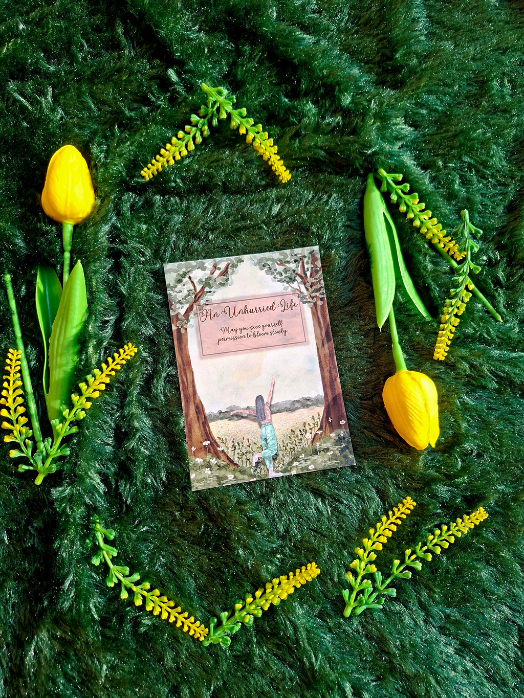 An Unhurried Life - Spiral Notebook + Affirmation & Meditation Cards