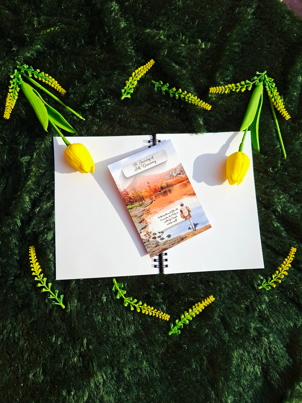 A Journey of Self Discovery - Spiral Notebook + Affirmation & Meditation Cards