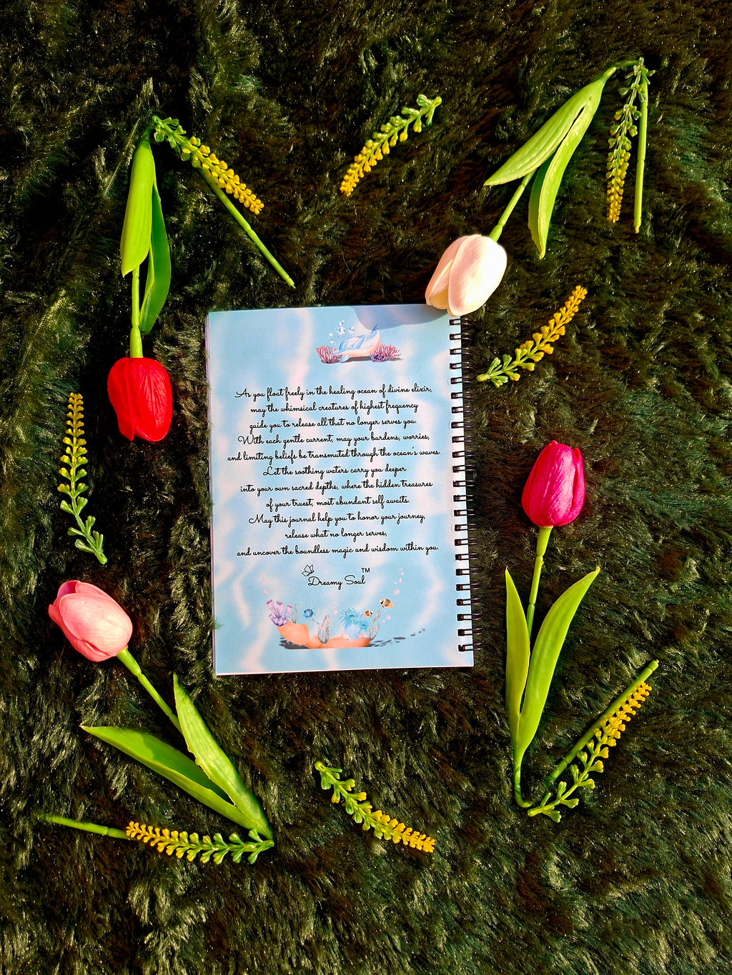 Gentle Spiritual Immersion- Spiral Notebook + Affirmation & Meditation Cards Card