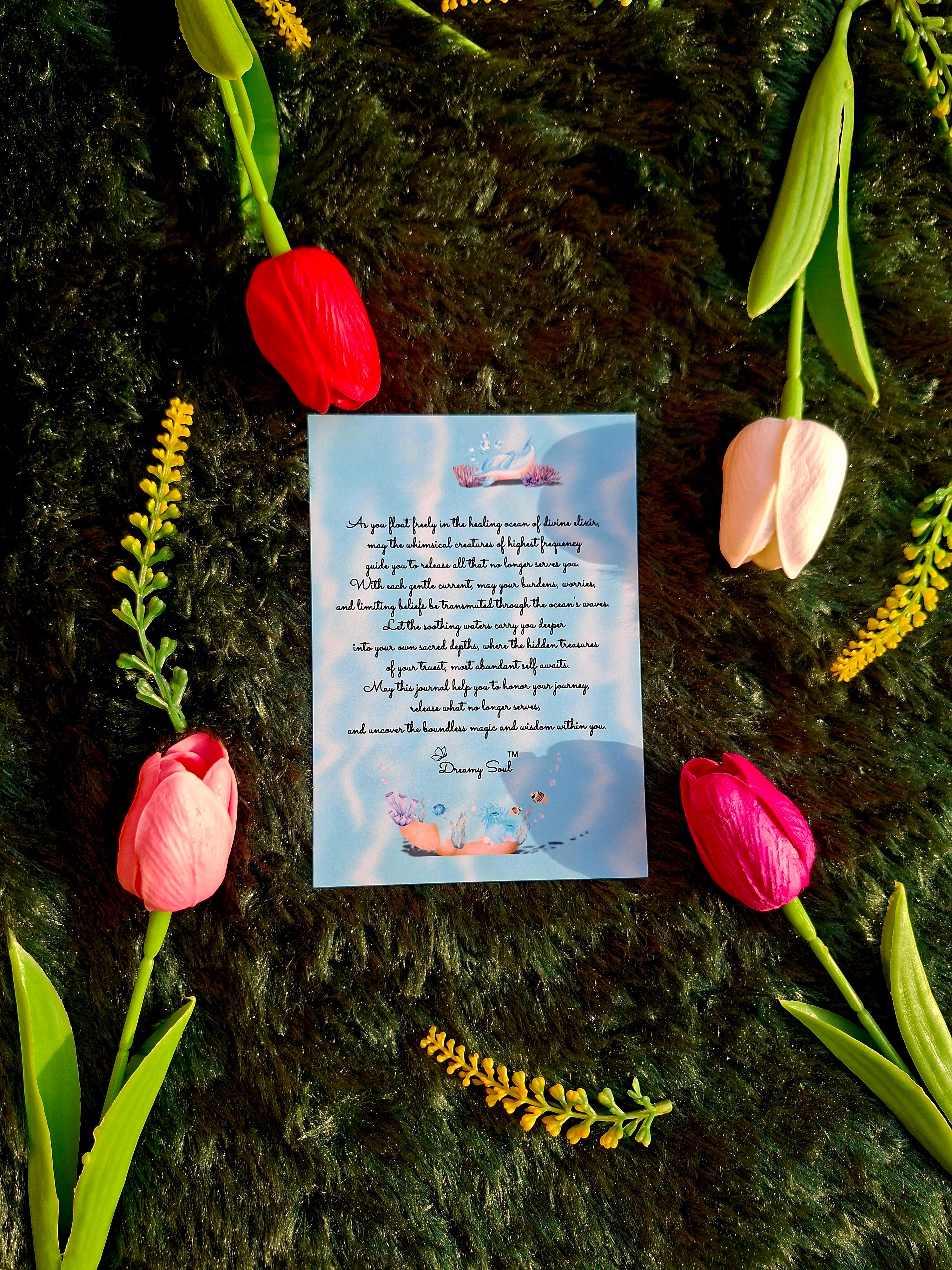 Gentle Spiritual Immersion- Spiral Notebook + Affirmation & Meditation Cards Card