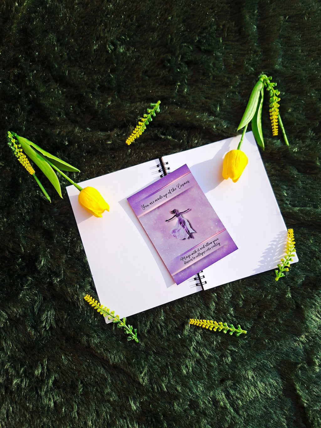 You are made up of the Cosmos- Spiral Notebook + Affirmation & Meditation Cards