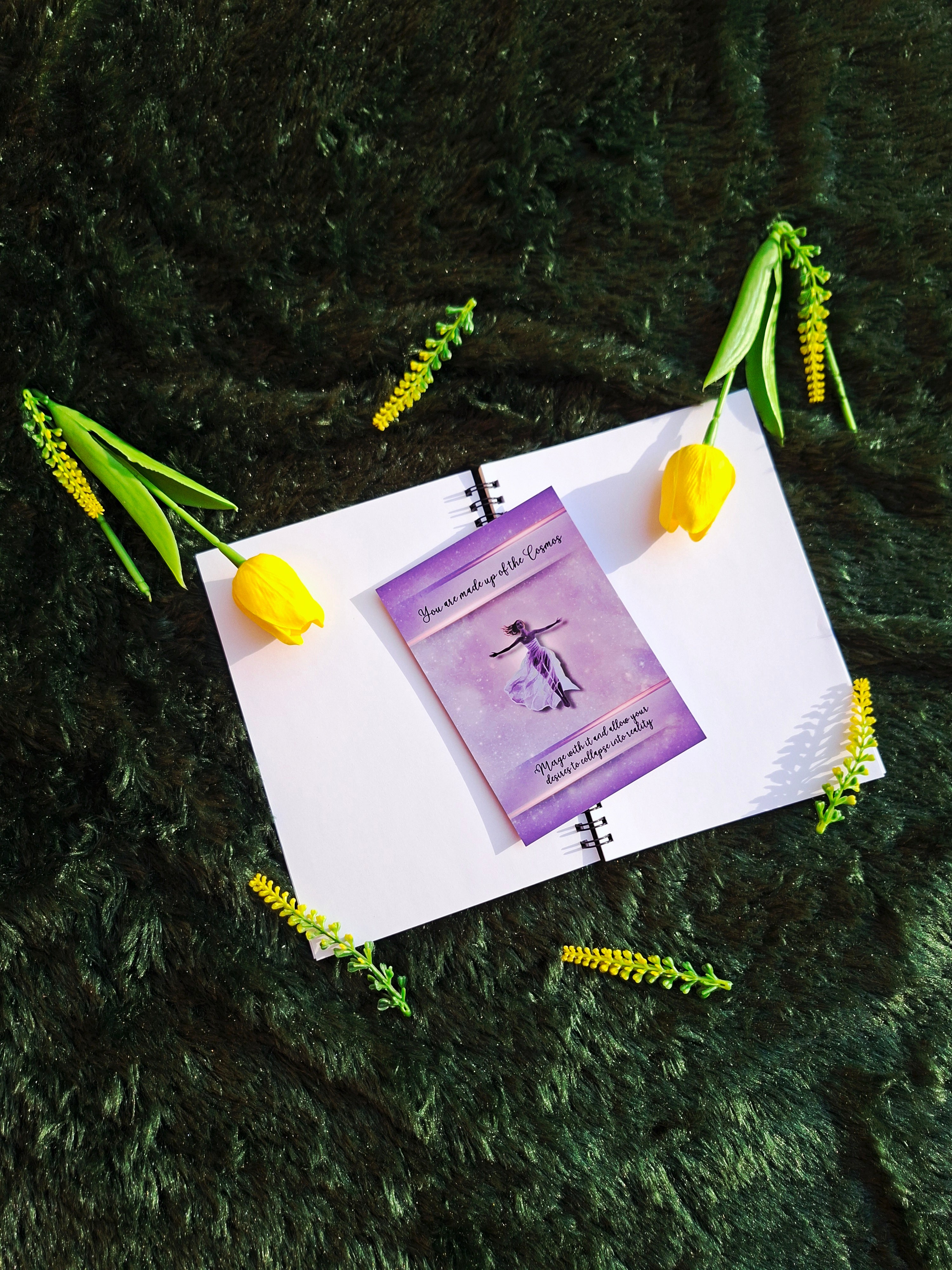 You are made up of the Cosmos- Spiral Notebook + Affirmation & Meditation Cards