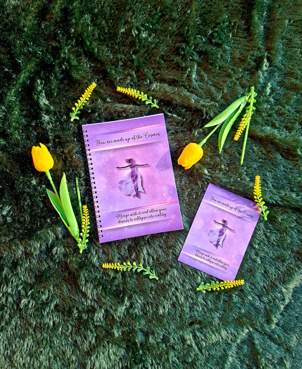 You are made up of the Cosmos- Spiral Notebook + Affirmation & Meditation Cards