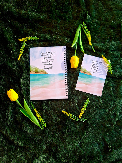 A soft Landing into Soulful Solitude - Spiral Notebook + Affirmation & Meditation Cards