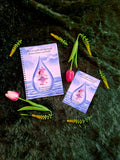 Sacred passage between heaven and earth - Spiral Notebook + Affirmation & Meditation Cards