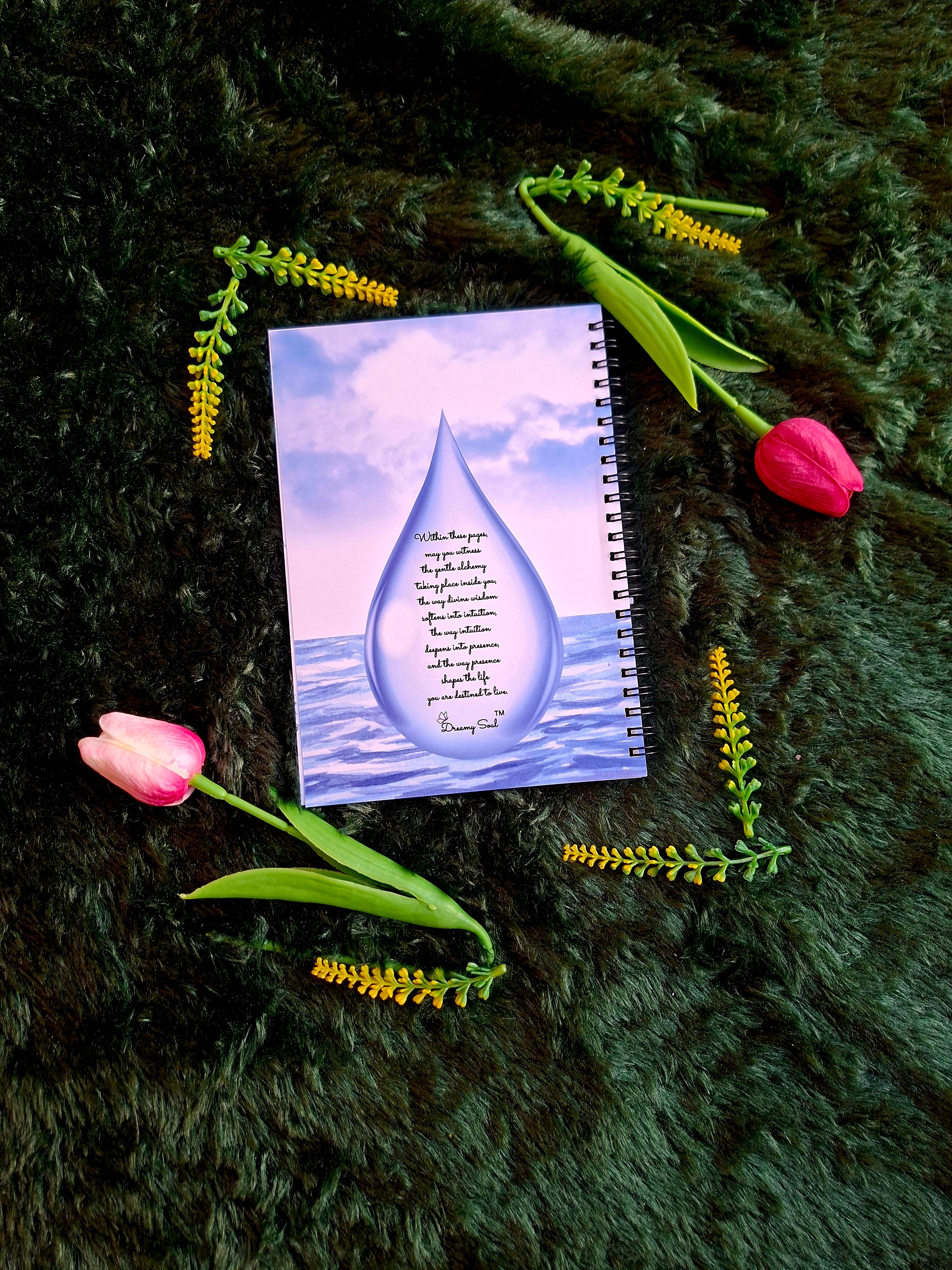 Sacred passage between heaven and earth - Spiral Notebook + Affirmation & Meditation Cards