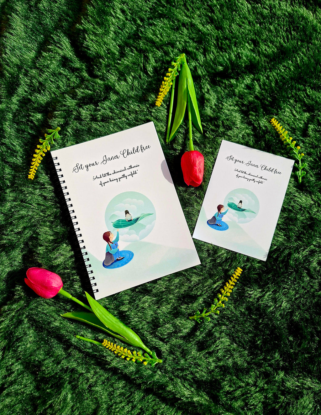 Set you Inner Child free - Spiral Notebook + Affirmation & Meditation Cards