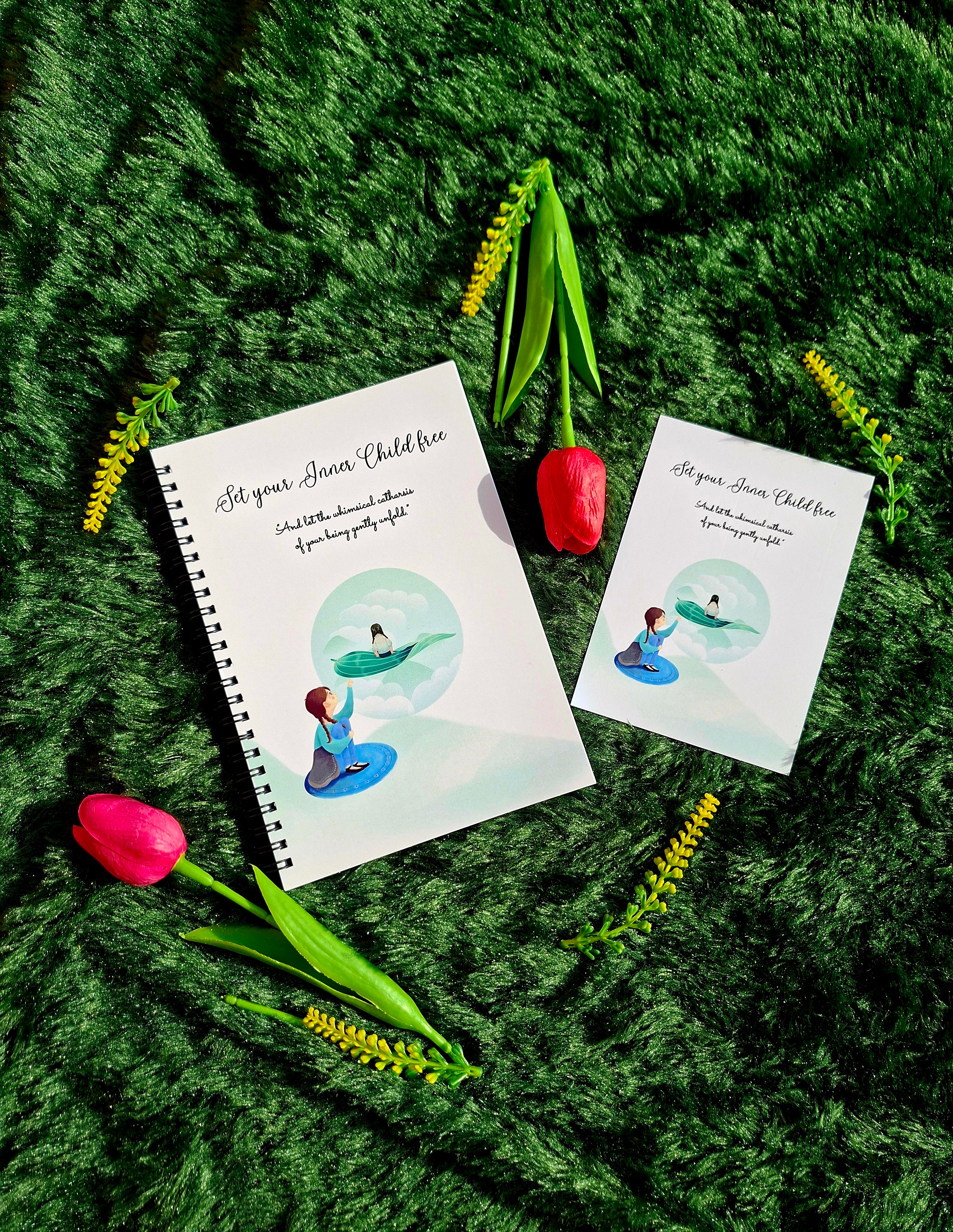 Set you Inner Child free - Spiral Notebook + Affirmation & Meditation Cards