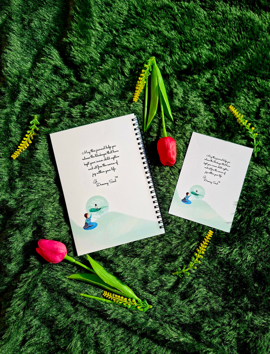 Set you Inner Child free - Spiral Notebook + Affirmation & Meditation Cards