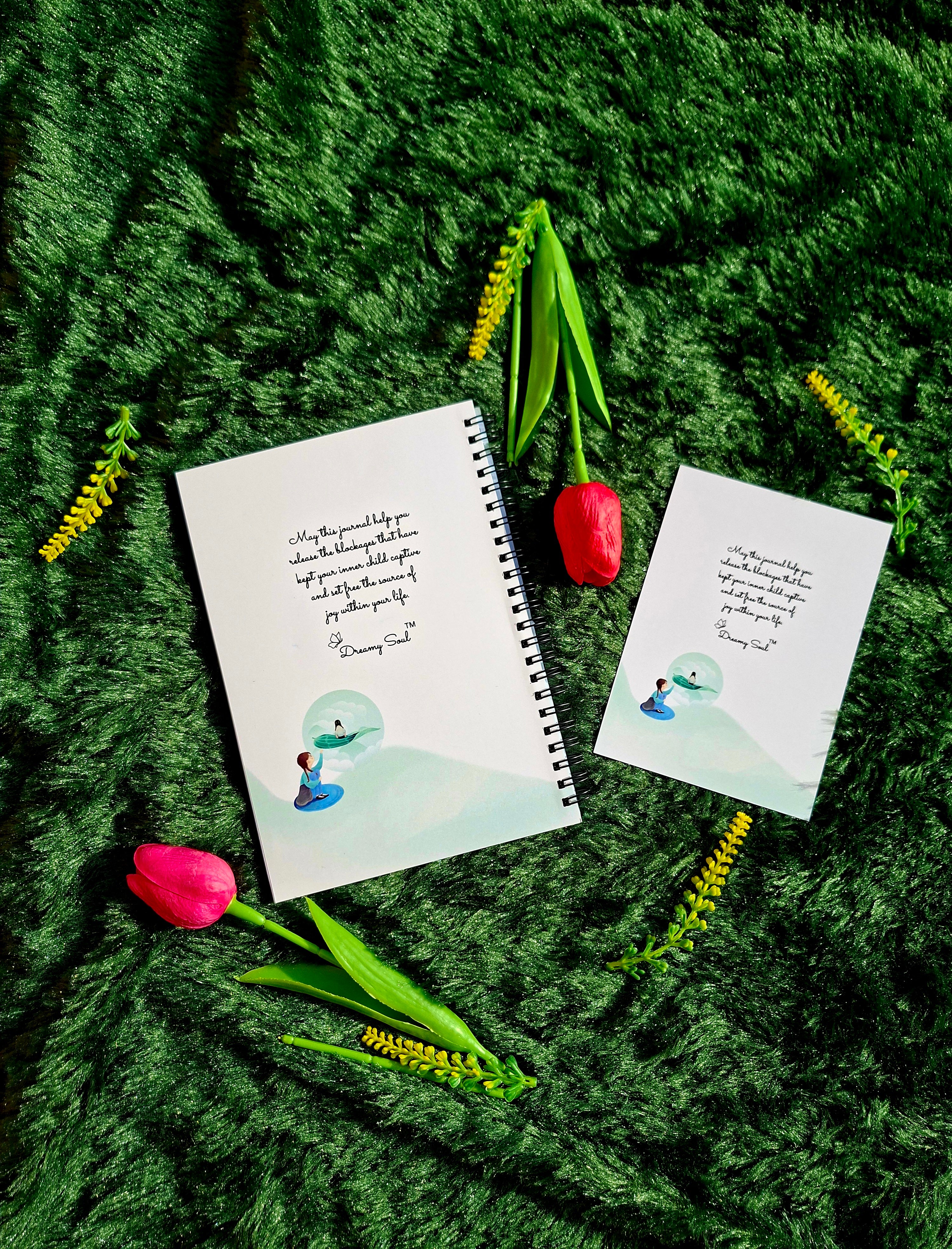 Set you Inner Child free - Spiral Notebook + Affirmation & Meditation Cards