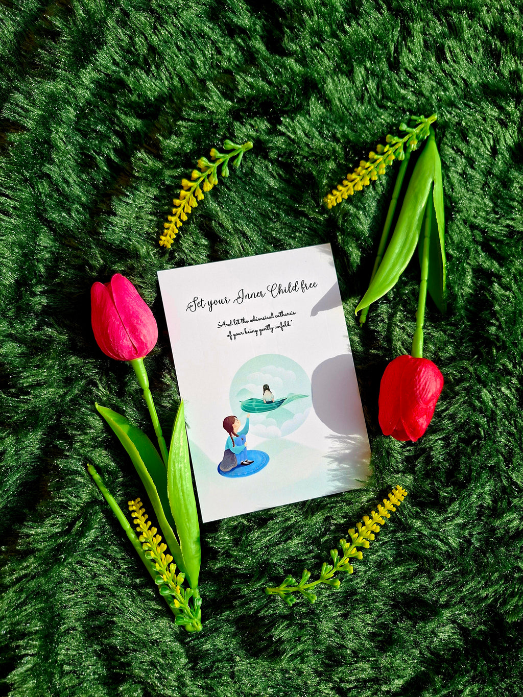 Set you Inner Child free - Spiral Notebook + Affirmation & Meditation Cards
