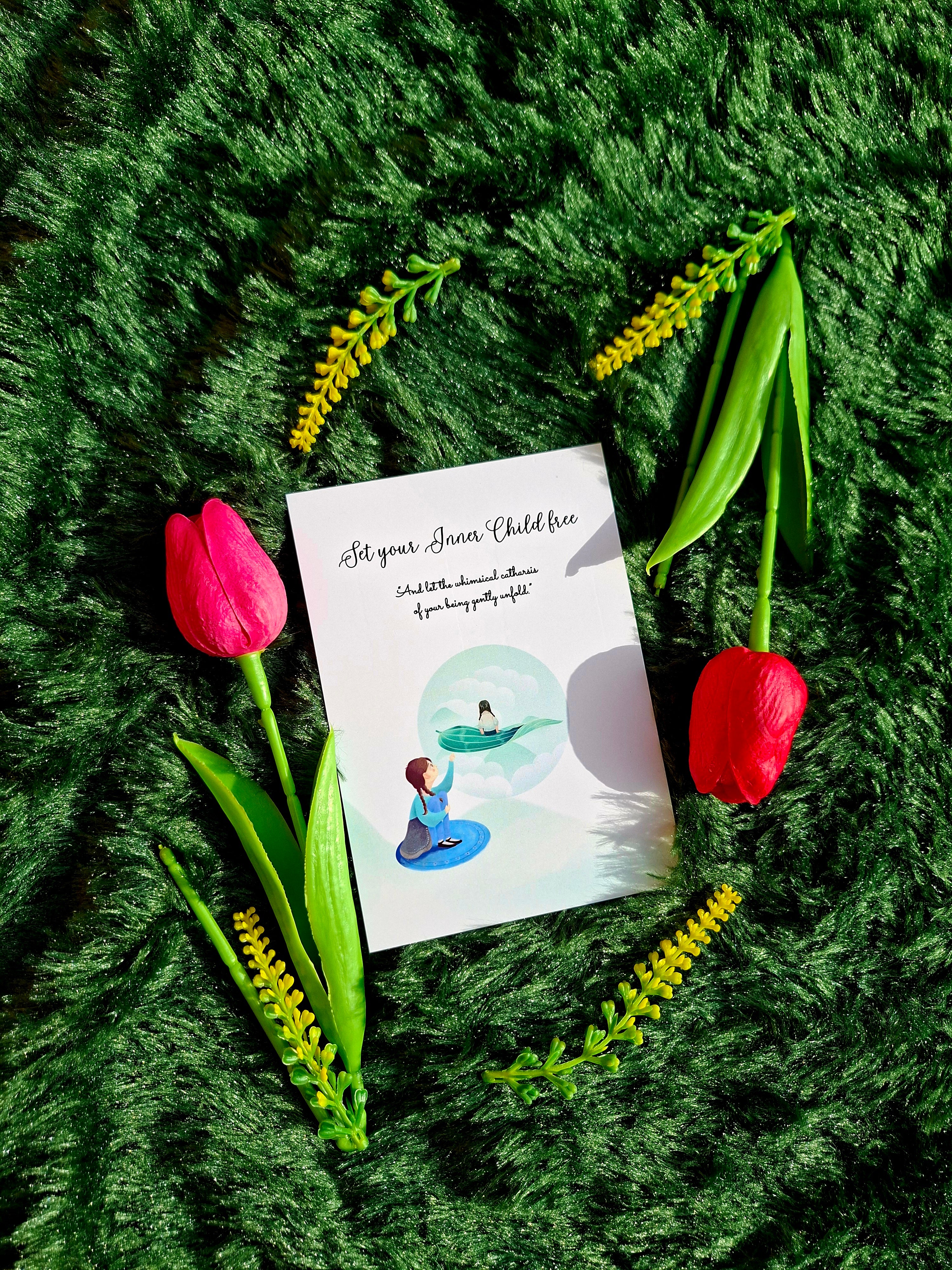 Set you Inner Child free - Spiral Notebook + Affirmation & Meditation Cards