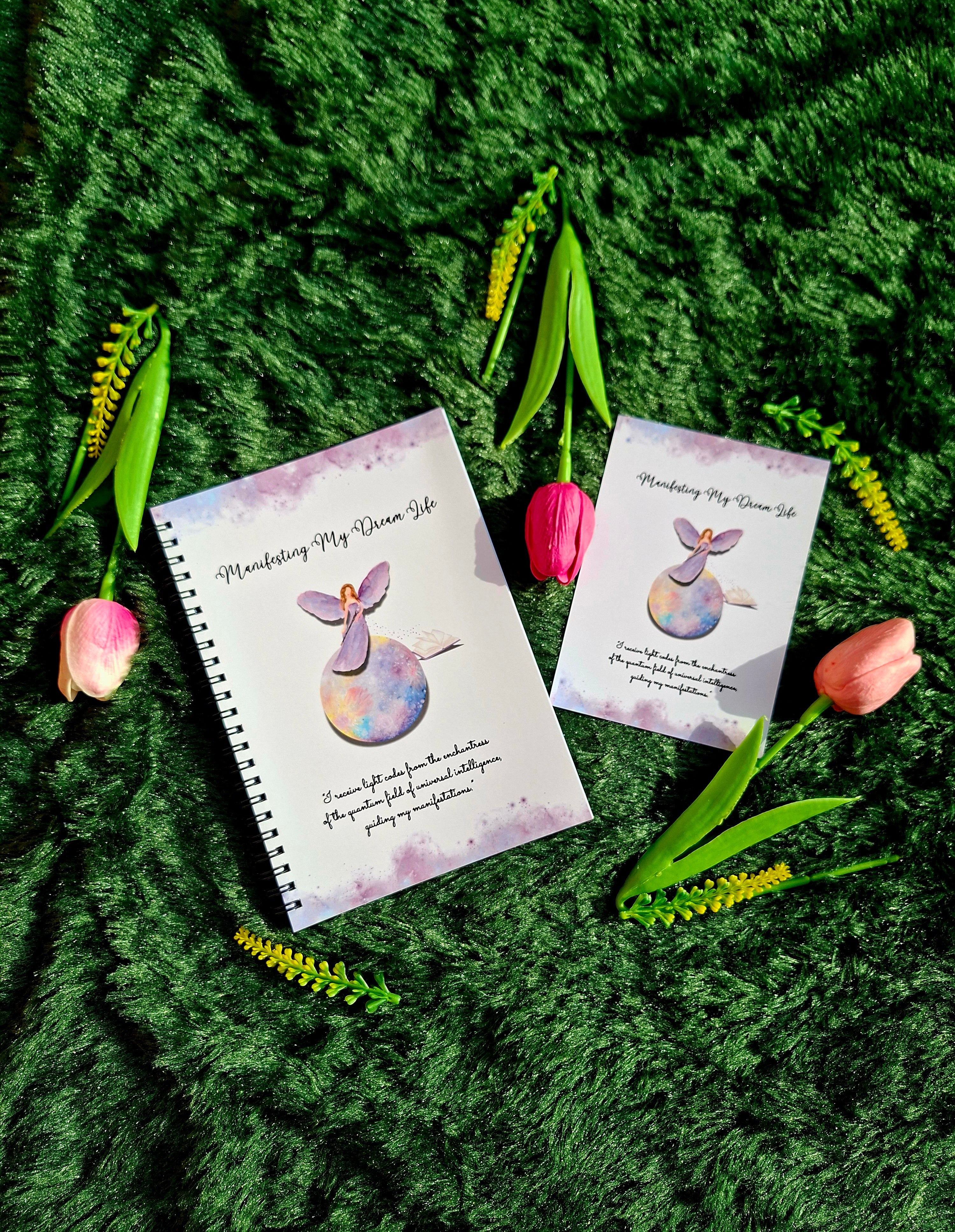Manifesting My Dream Life- Spiral Notebook + Affirmation & Meditation Cards