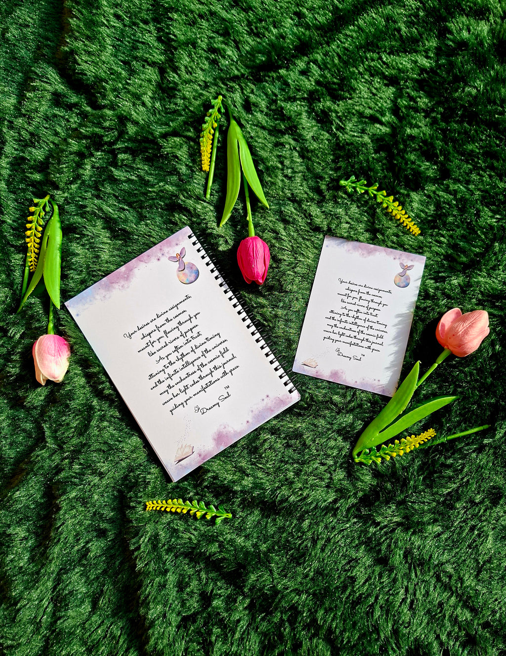 Manifesting My Dream Life- Spiral Notebook + Affirmation & Meditation Cards