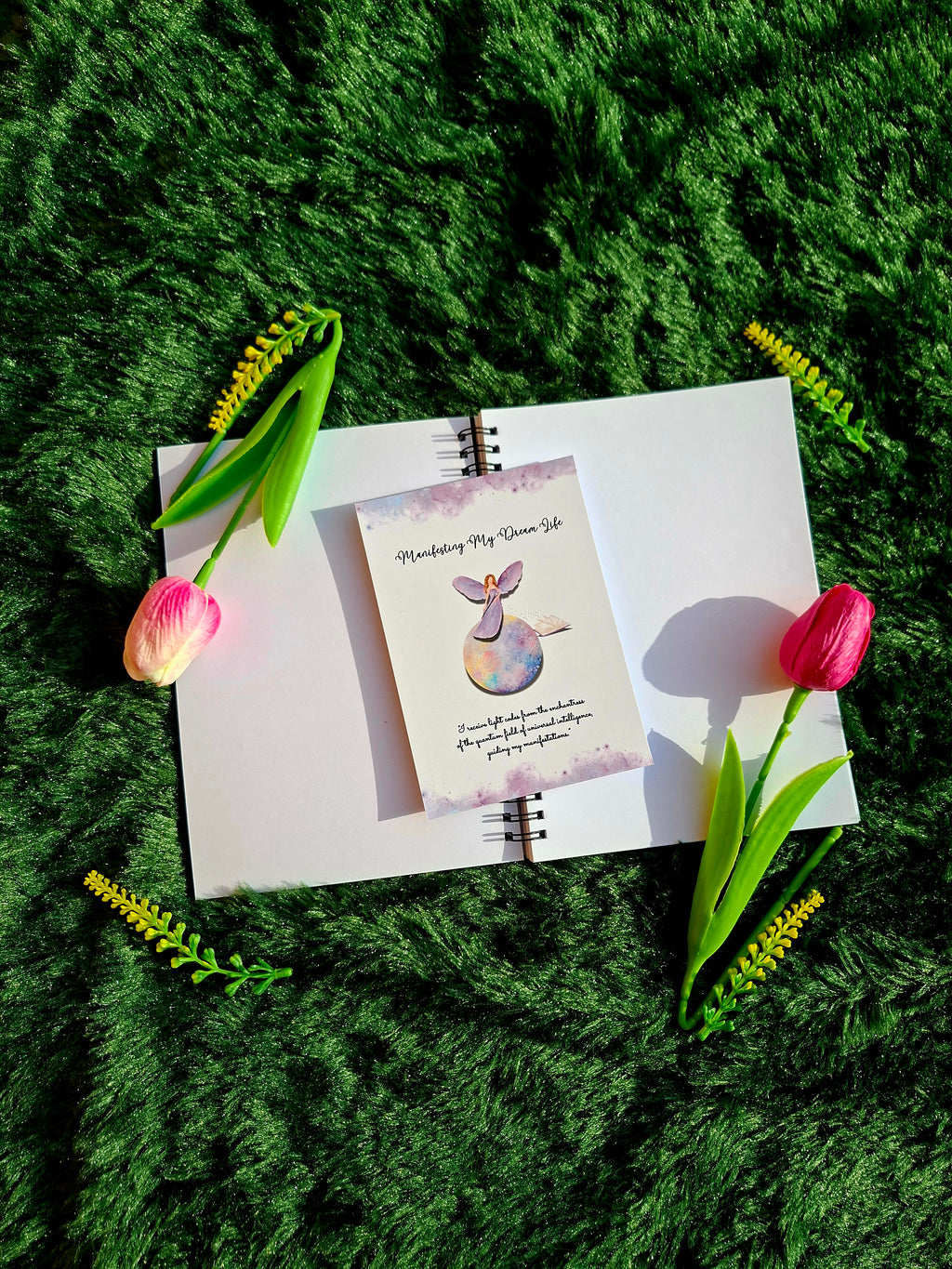 Manifesting My Dream Life- Spiral Notebook + Affirmation & Meditation Cards