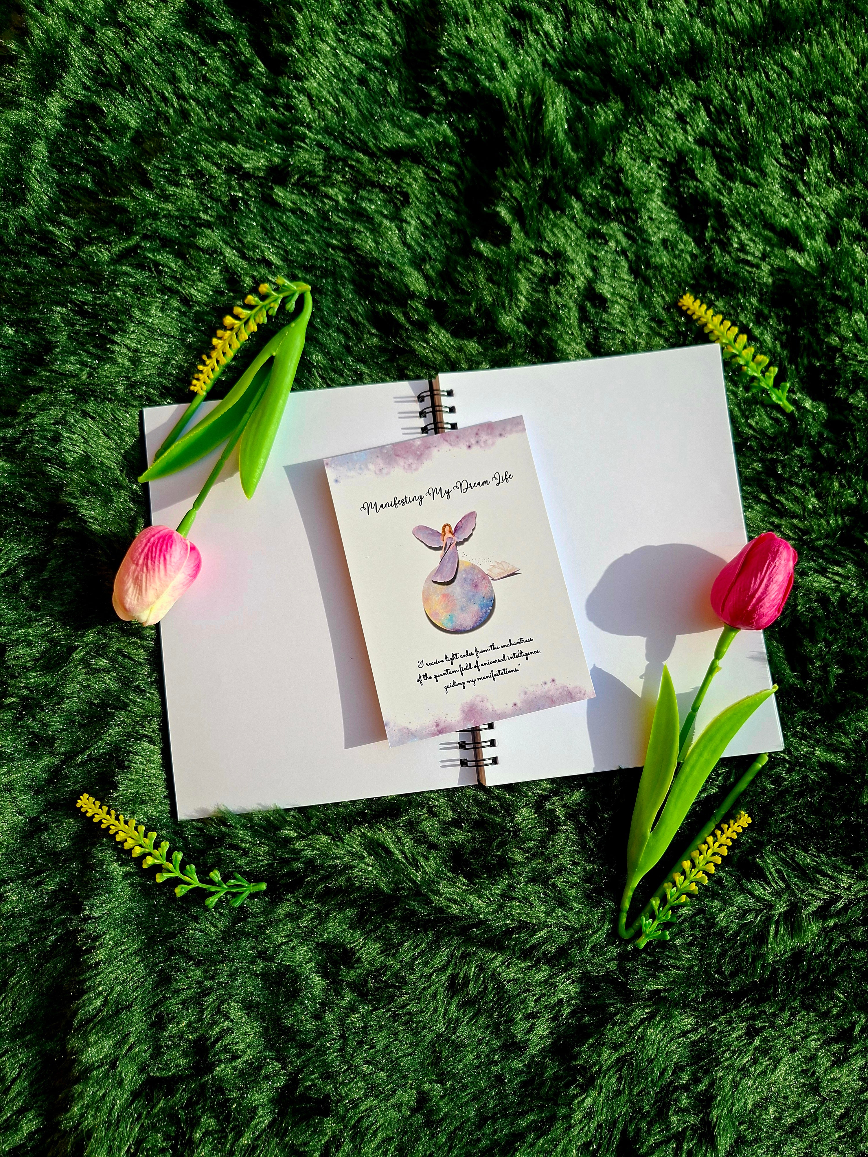 Manifesting My Dream Life- Spiral Notebook + Affirmation & Meditation Cards
