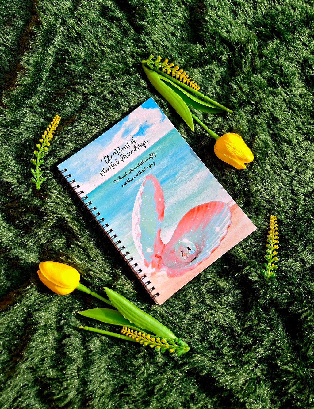 The Pearl of Soulful Friendships - Spiral Notebook + Affirmation & Meditation Cards