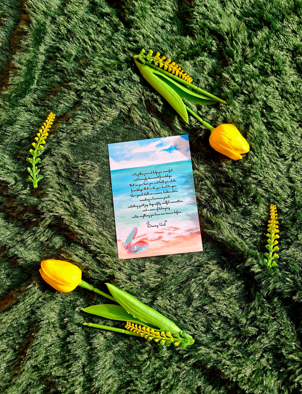 The Pearl of Soulful Friendships - Spiral Notebook + Affirmation & Meditation Cards