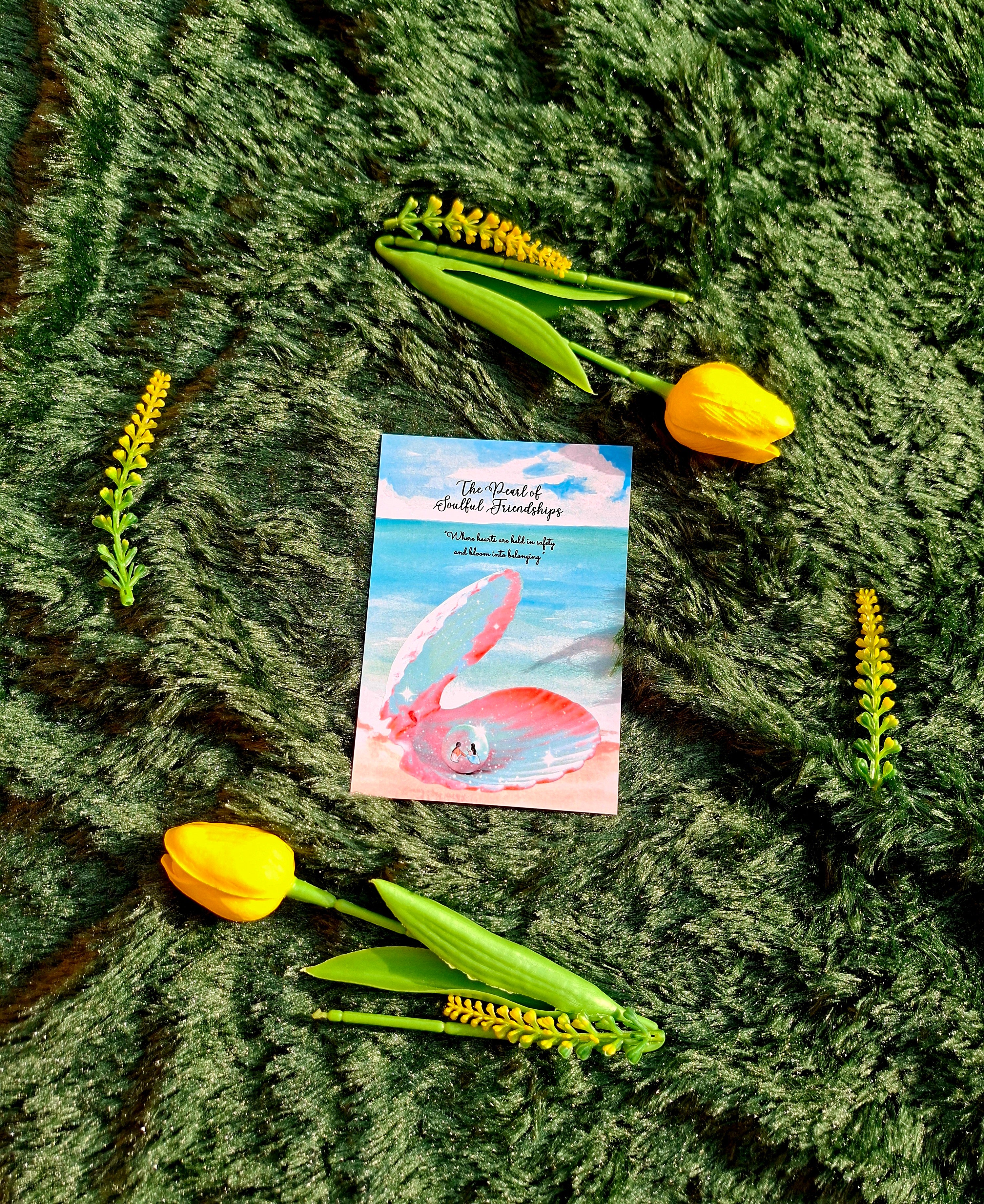 The Pearl of Soulful Friendships - Spiral Notebook + Affirmation & Meditation Cards