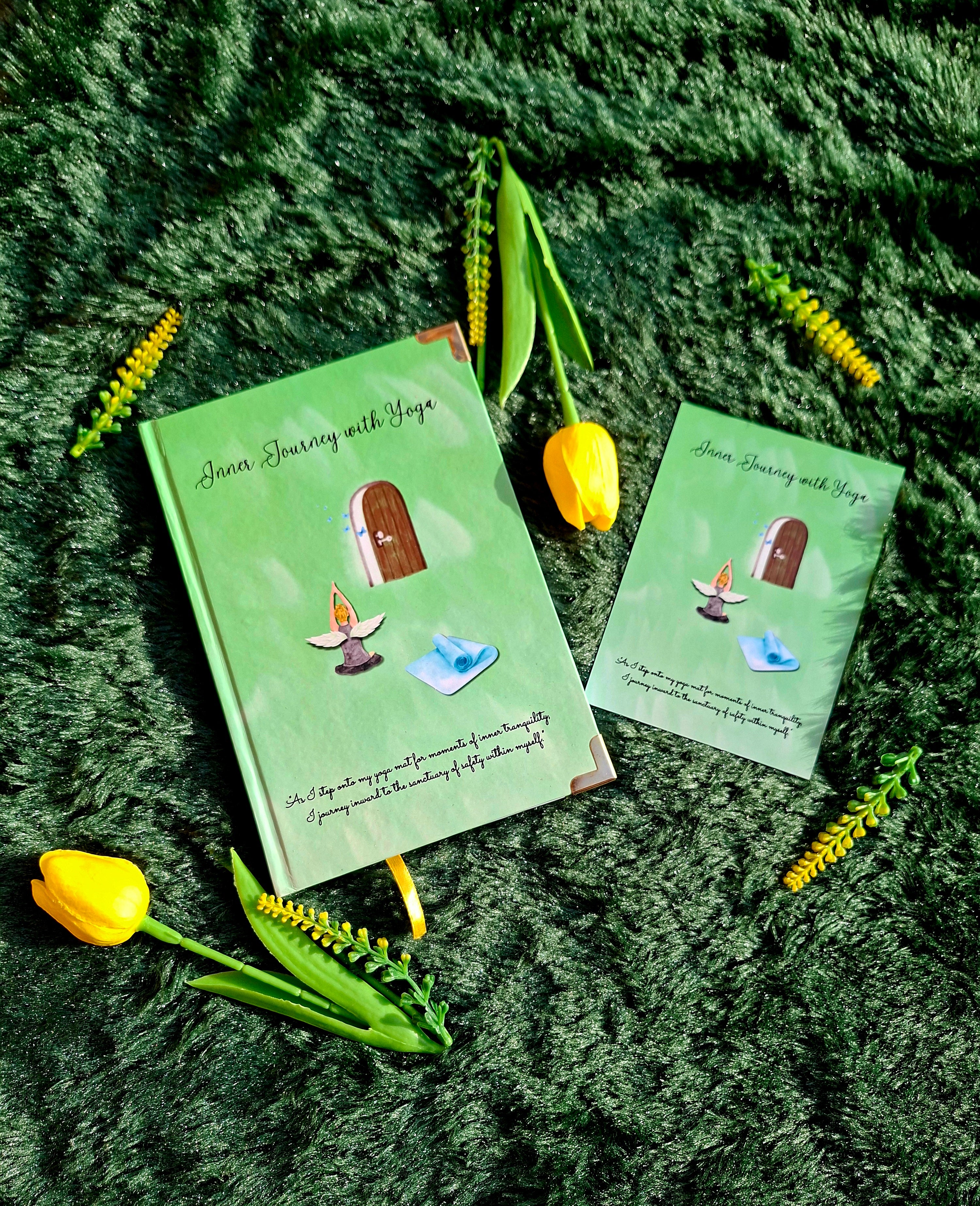 Inner Journey With Yoga- Diary (A5 Size) + Affirmation & Meditation Cards