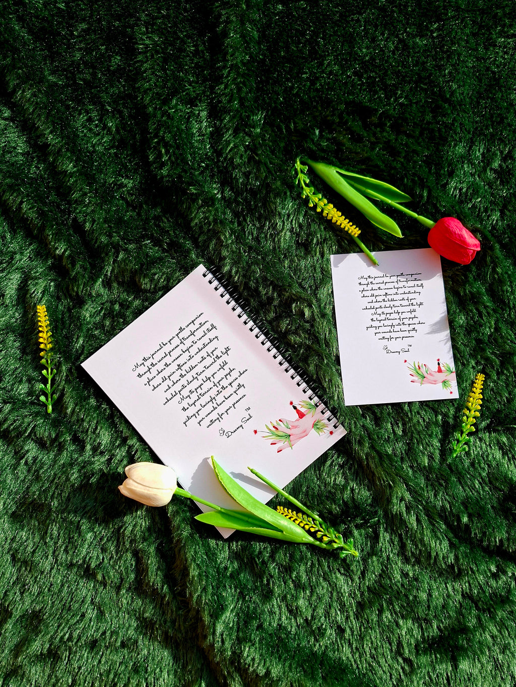 Unfolding Metamorphosis - Spiral Notebook + Affirmation & Meditation Cards Card