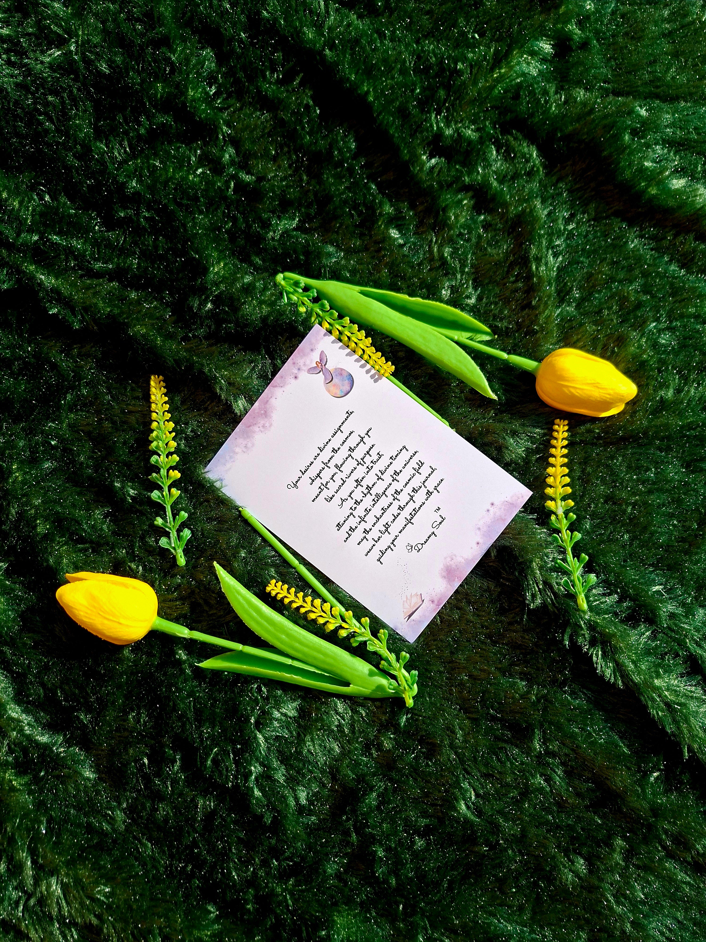 Manifesting My Dream Life- Diary (A5 Diary) + Affirmation & Meditation Cards