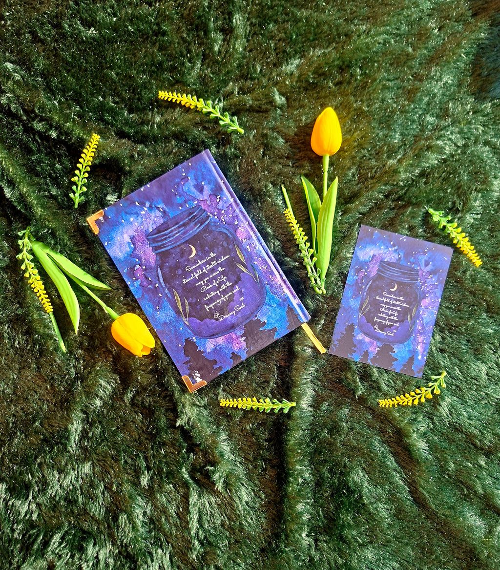 Midnight Library of soul’s blueprint - Diary (A5 Size) + Affirmation & Meditation Cards