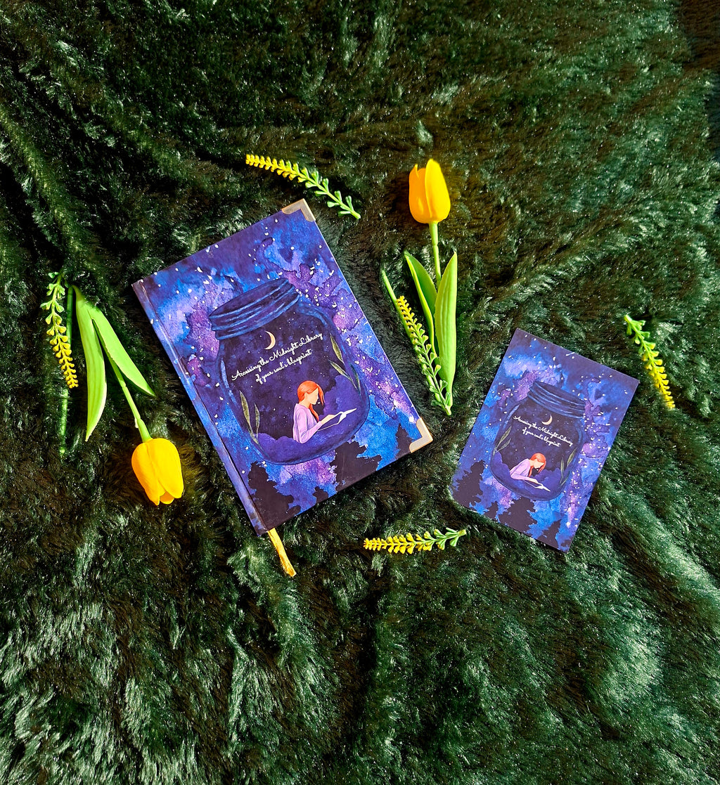 Midnight Library of soul’s blueprint - Diary (A5 Size) + Affirmation & Meditation Cards