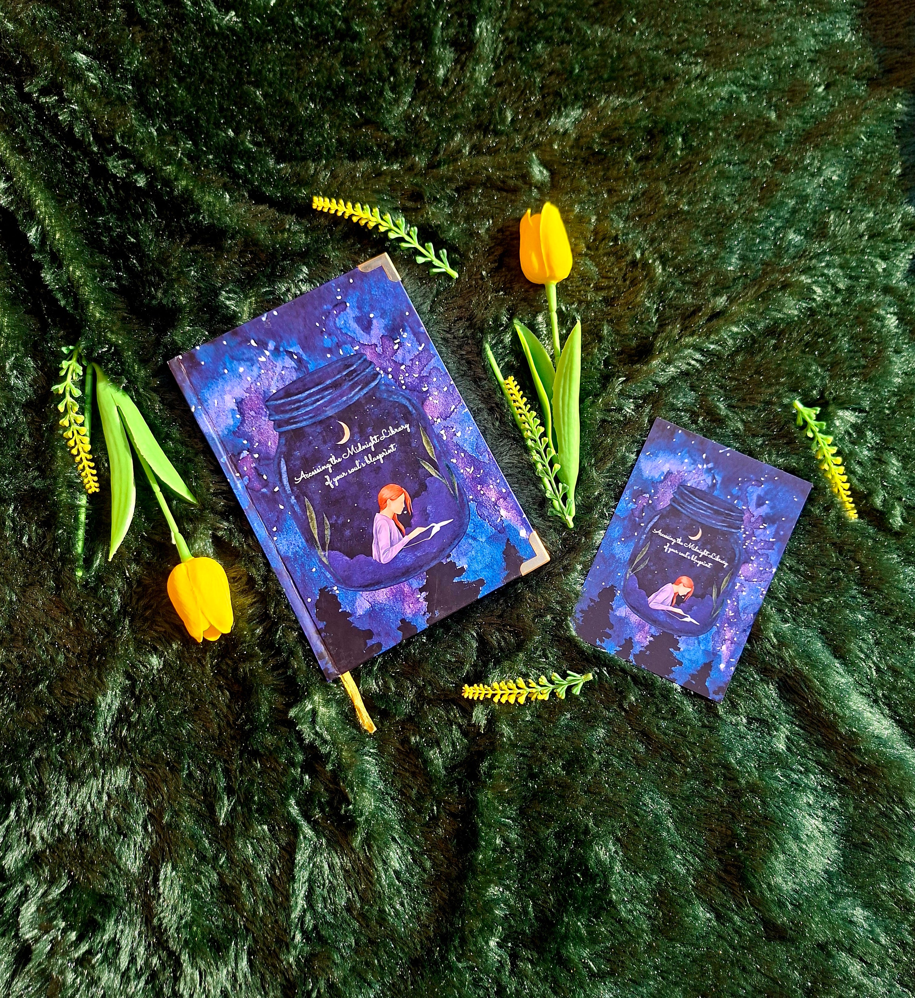 Midnight Library of soul’s blueprint - Diary (A5 Size) + Affirmation & Meditation Cards