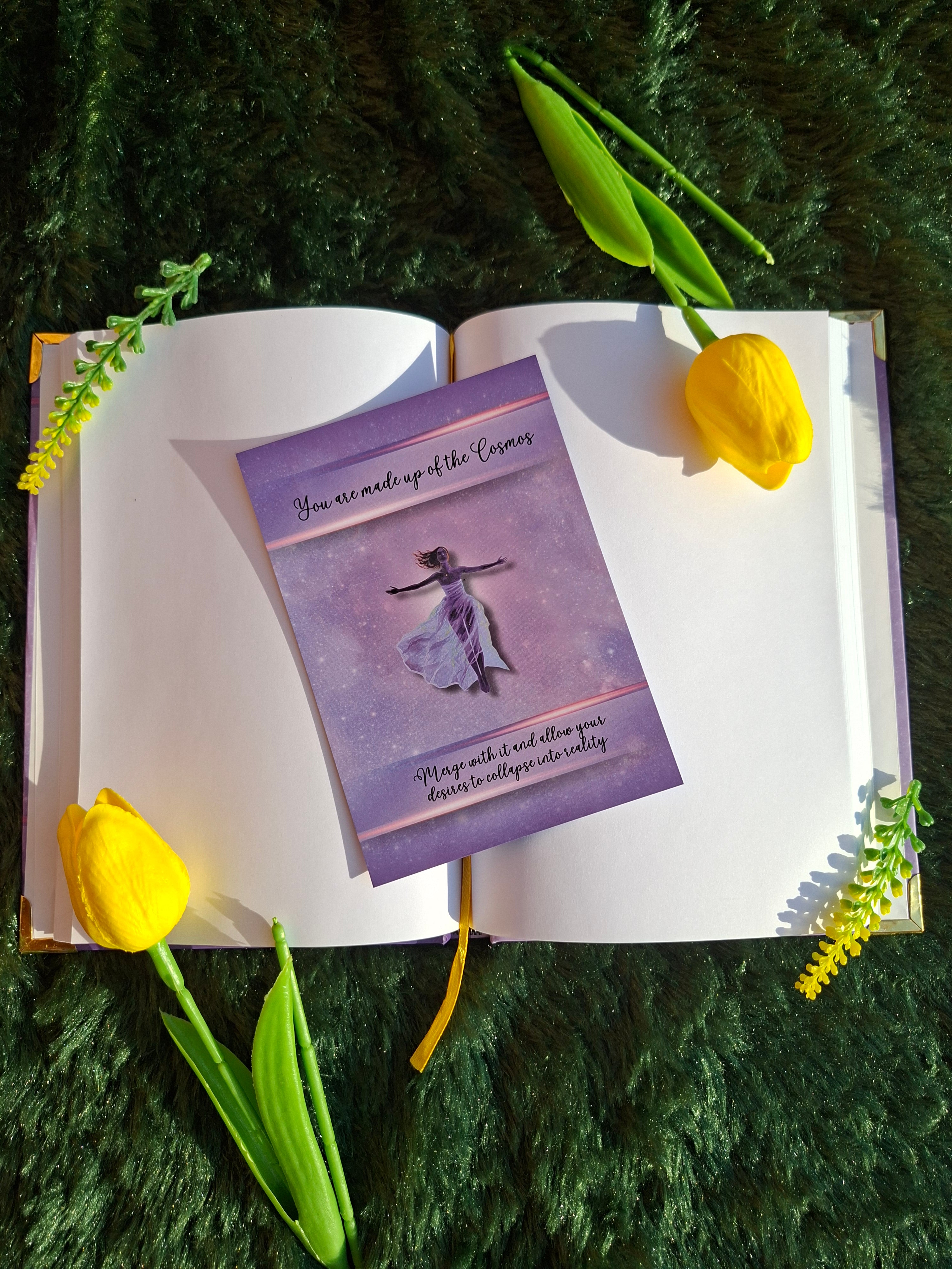 You are made up of the Cosmos- Diary (A5 Size) + Affirmation & Meditation Cards