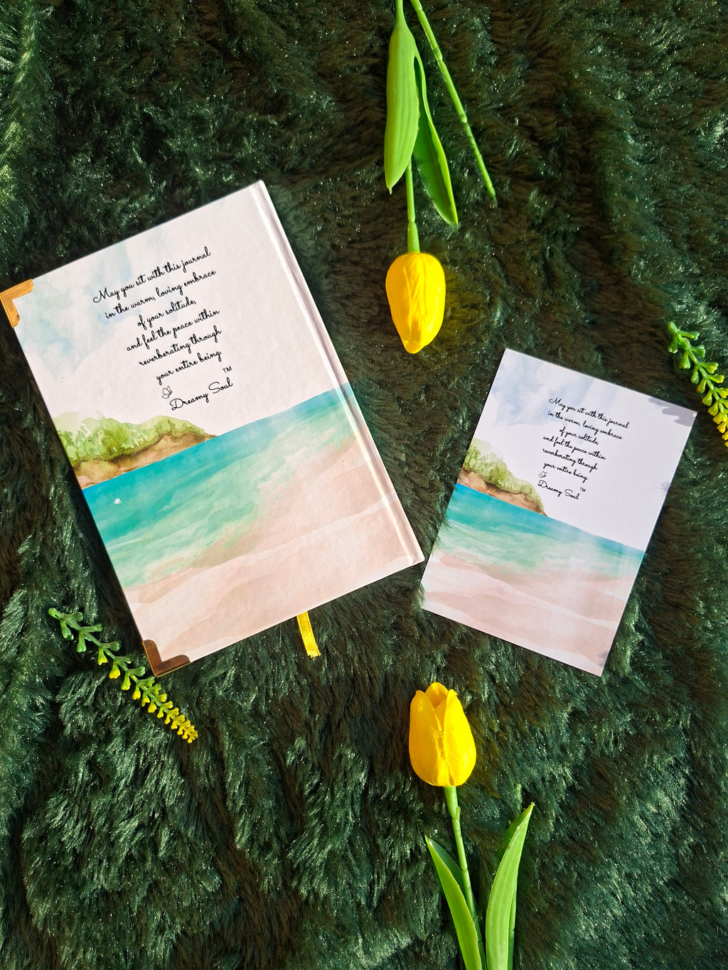 A soft Landing into Soulful Solitude - Executive Diary + Affirmation & Meditation Cards