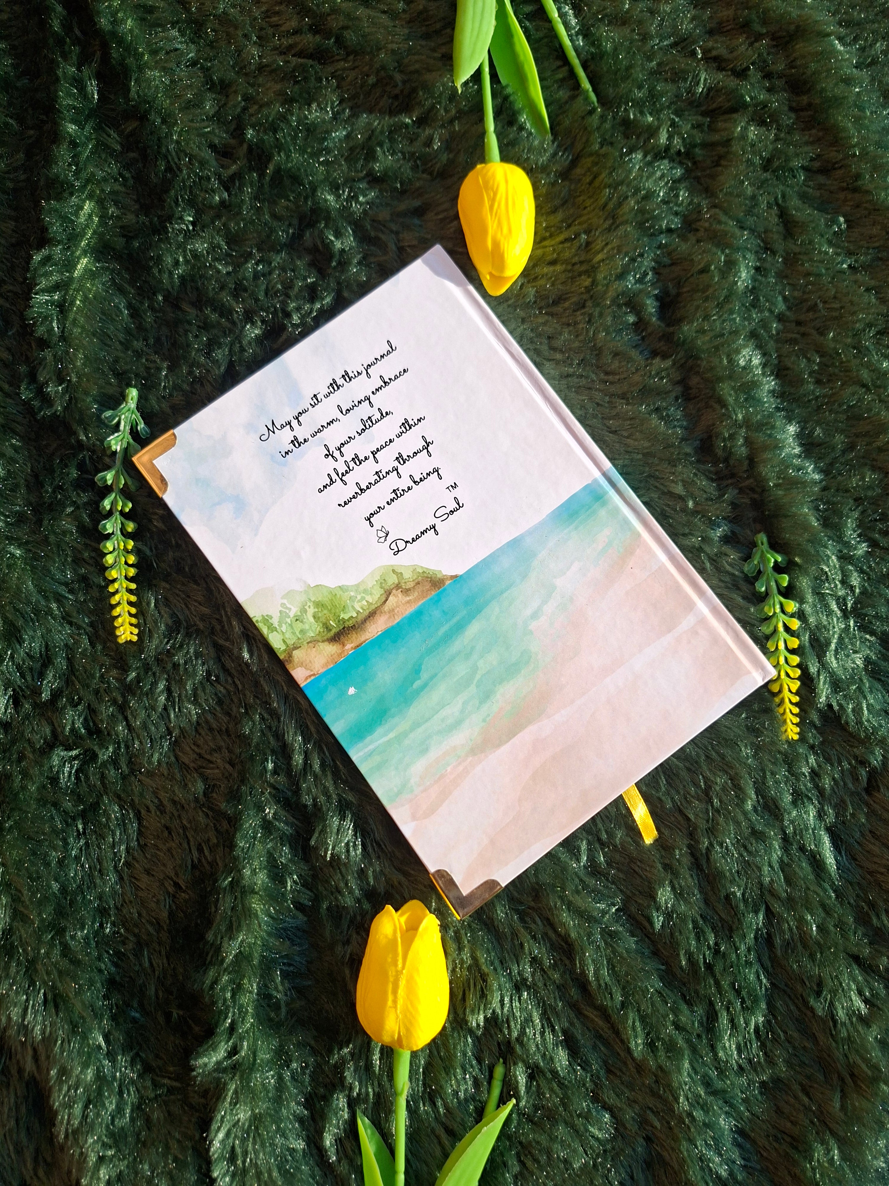 A soft Landing into Soulful Solitude - Executive Diary + Affirmation & Meditation Cards